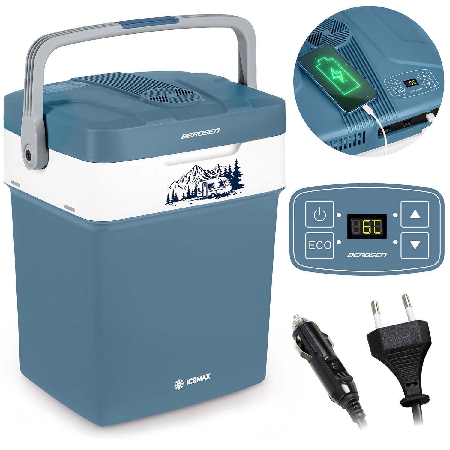 Berdsen Icemax 29-liitrine ECO-režiimiga reisikülmik - sinine - Image 15