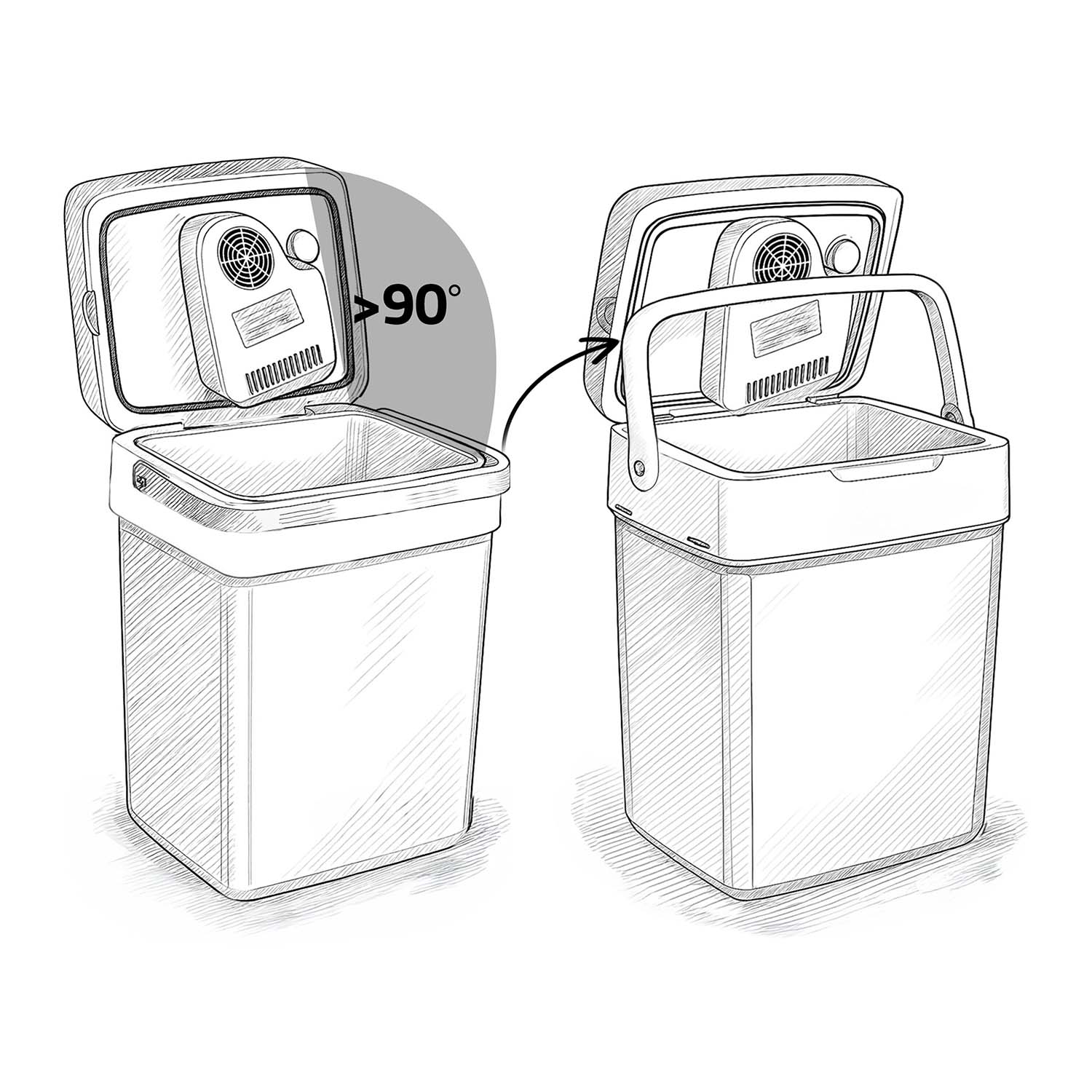 Berdsen Icemax 26-liitrine ECO-režiimiga reisikülmik - must - Image 5