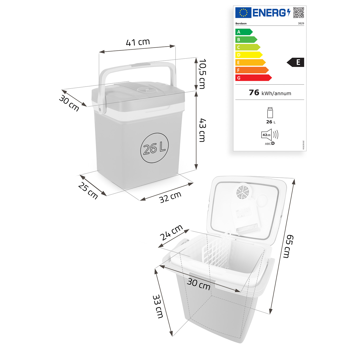 Berdsen Icemax 26-liitrine ECO-režiimiga reisikülmik - must - Image 6