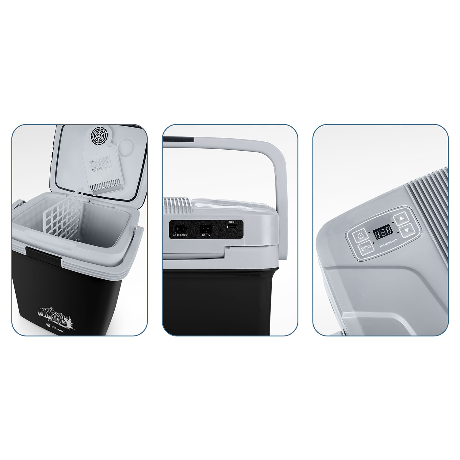 Berdsen Icemax 26-liitrine ECO-režiimiga reisikülmik - must - Image 13