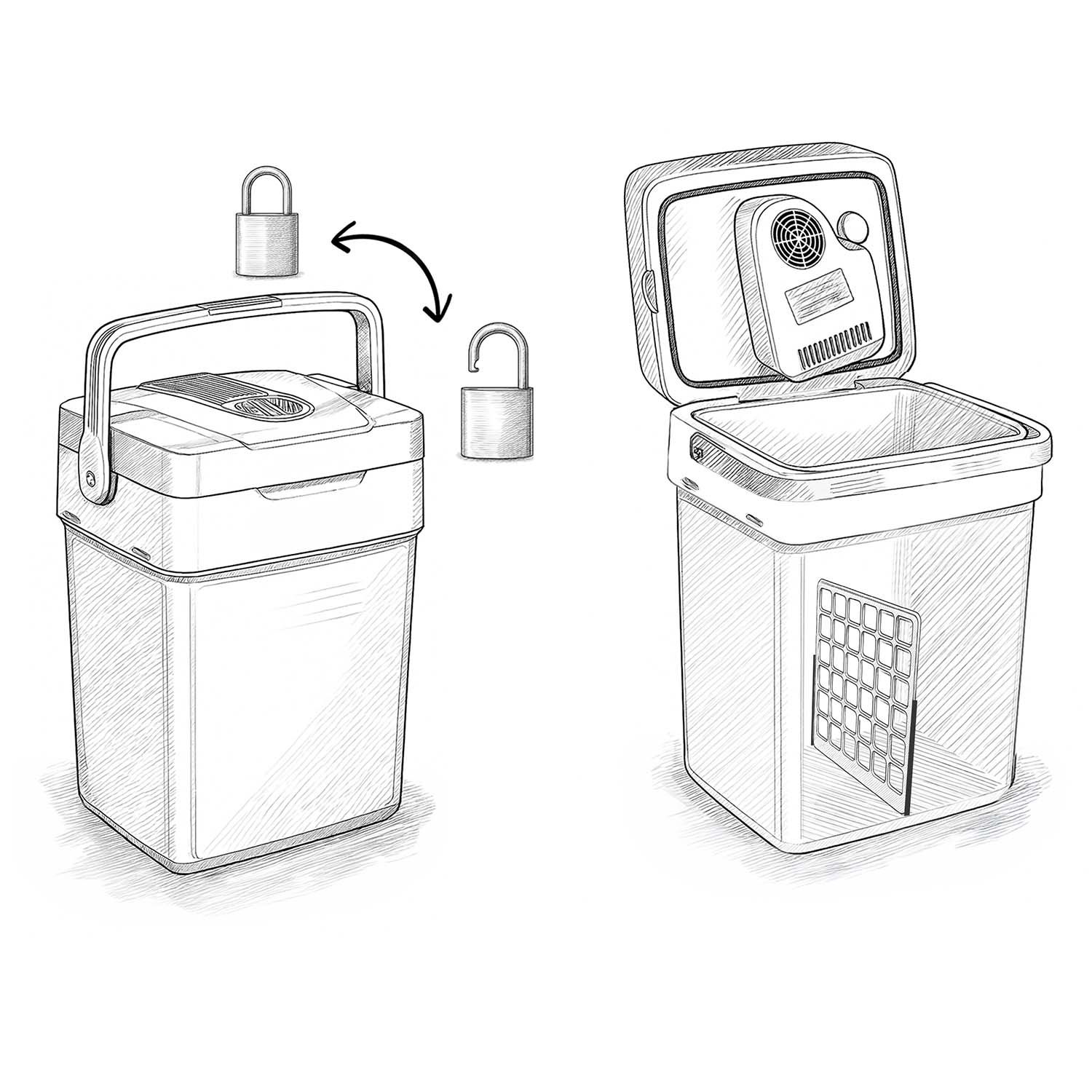 Berdsen Icemax 26-liitrine ECO-režiimiga reisikülmik - must - Image 4