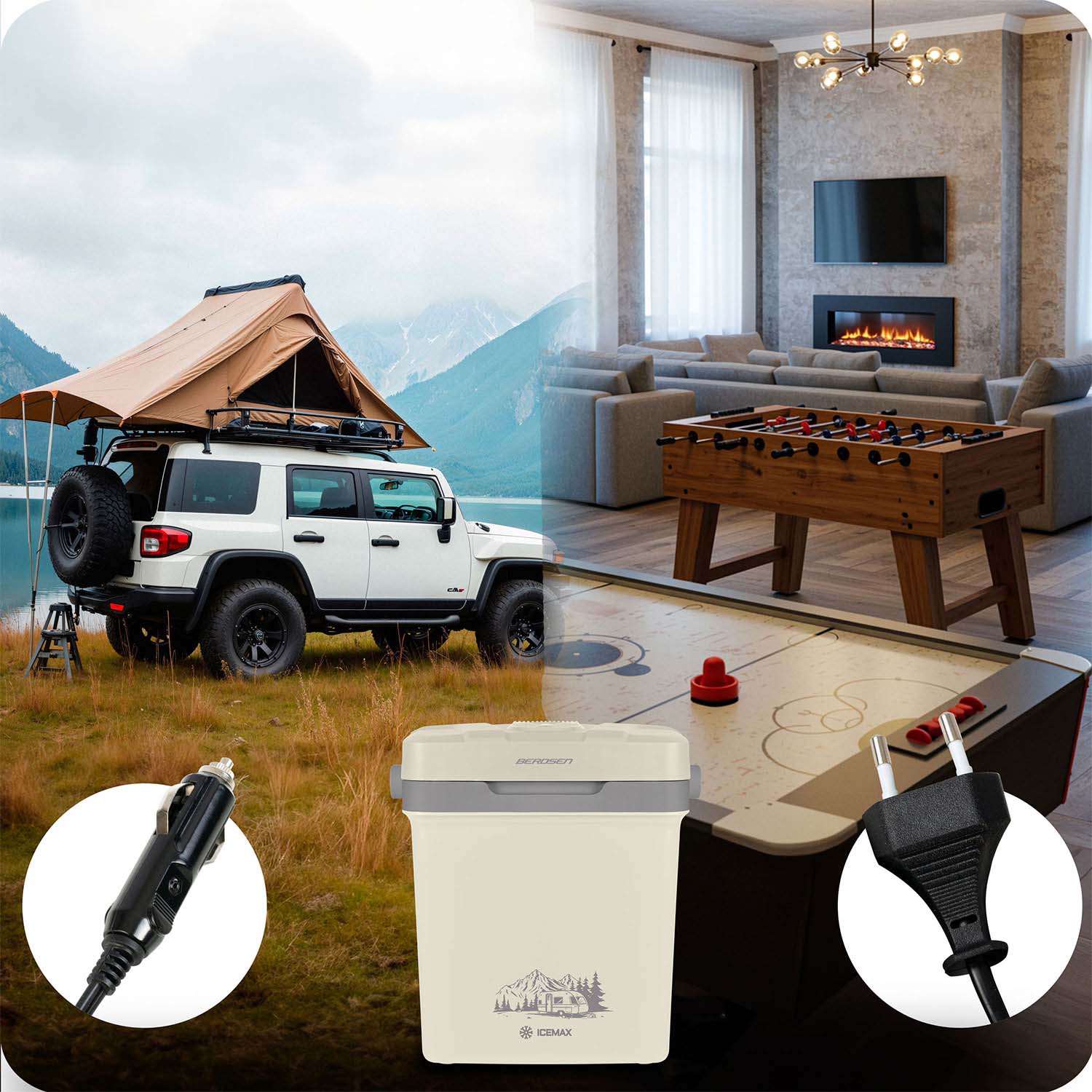 Berdsen Icemax 26-liitrine ECO-režiimiga reisikülmik - kreemjas - Image 11