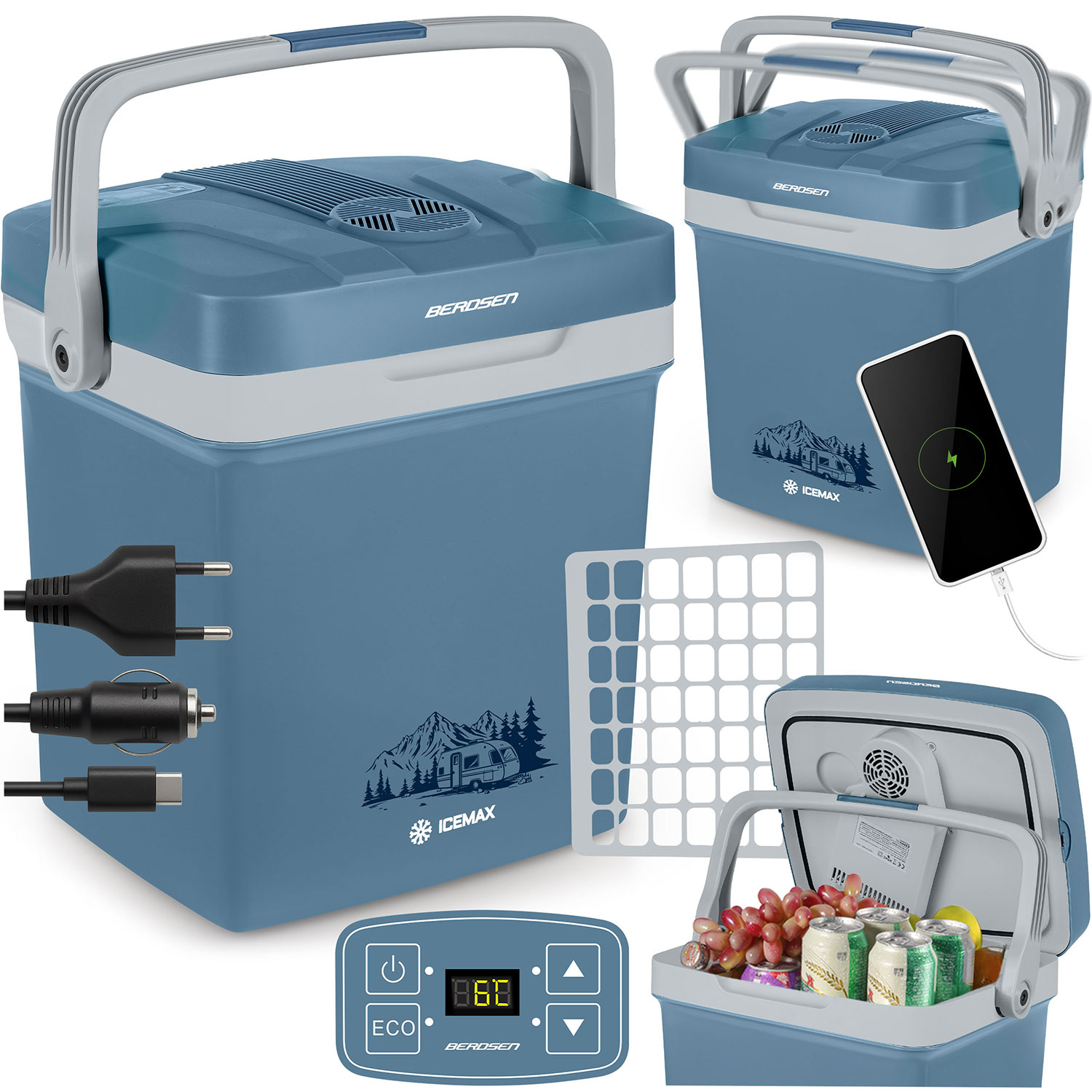 Berdsen Icemax 26-liitrine ECO-režiimiga reisikülmik - sinine