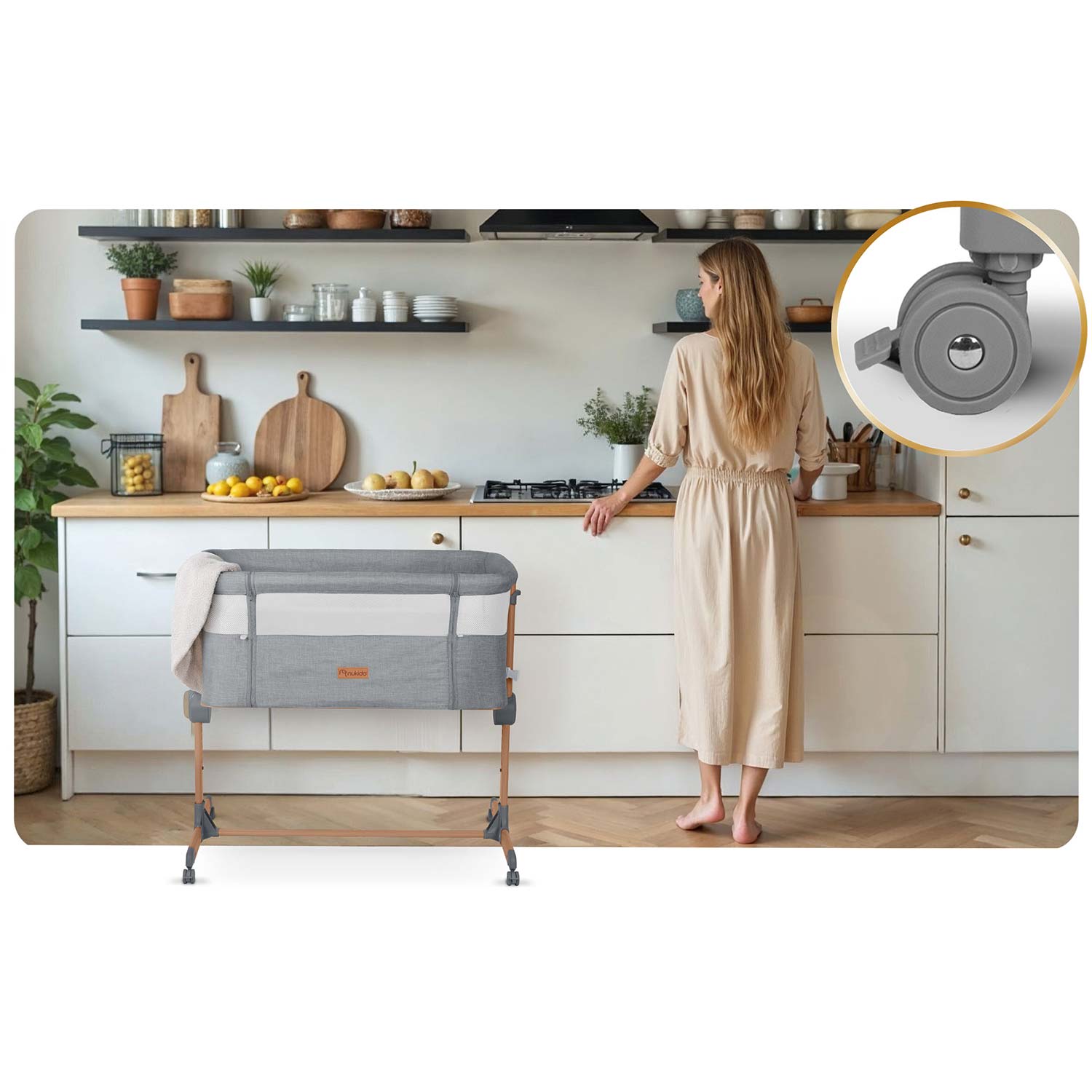 Kokkupandav reisivoodi lisavoodiga Nukido NK-243 - Image 10