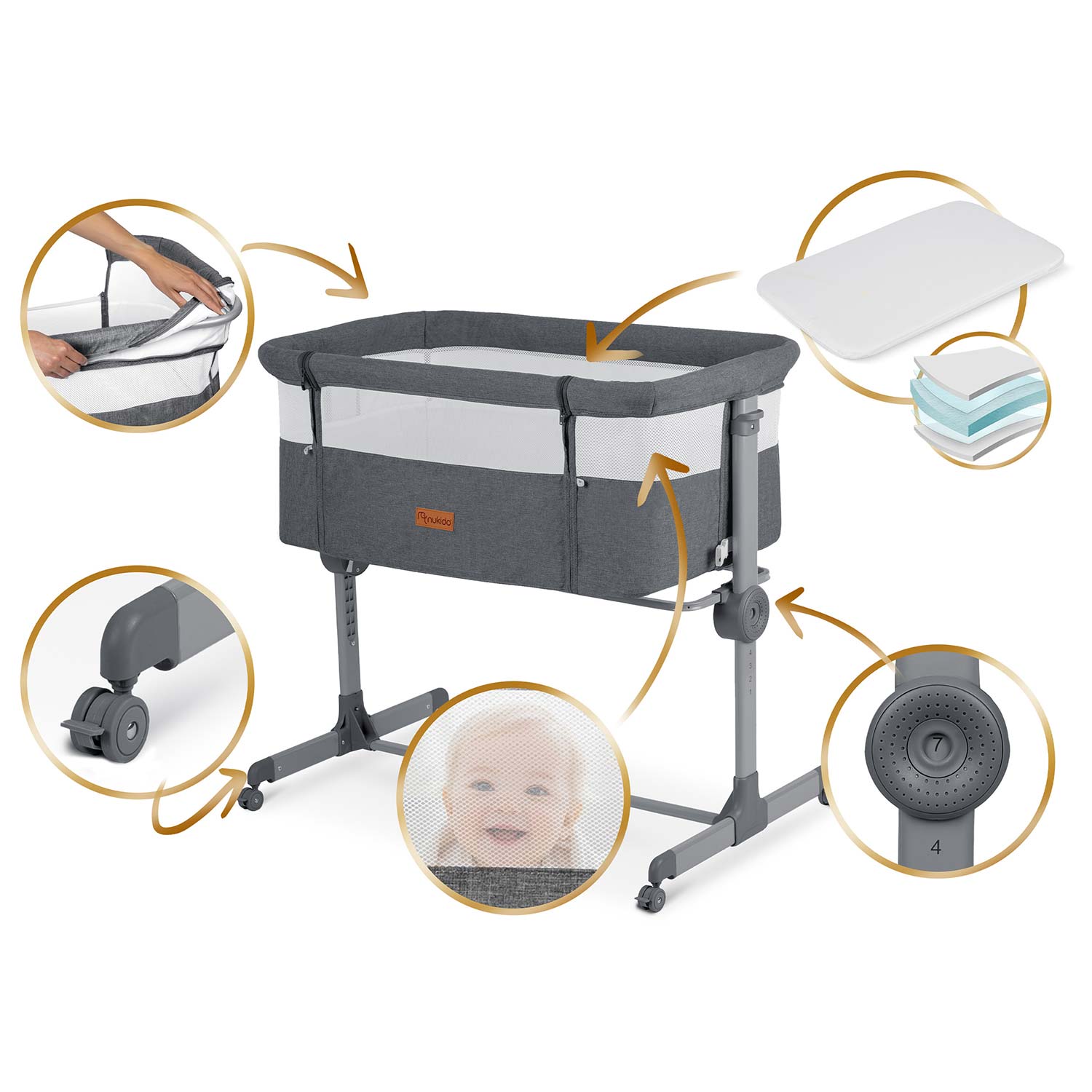 Kokkupandav reisivoodi lisavoodiga Nukido NK-243 - Image 8