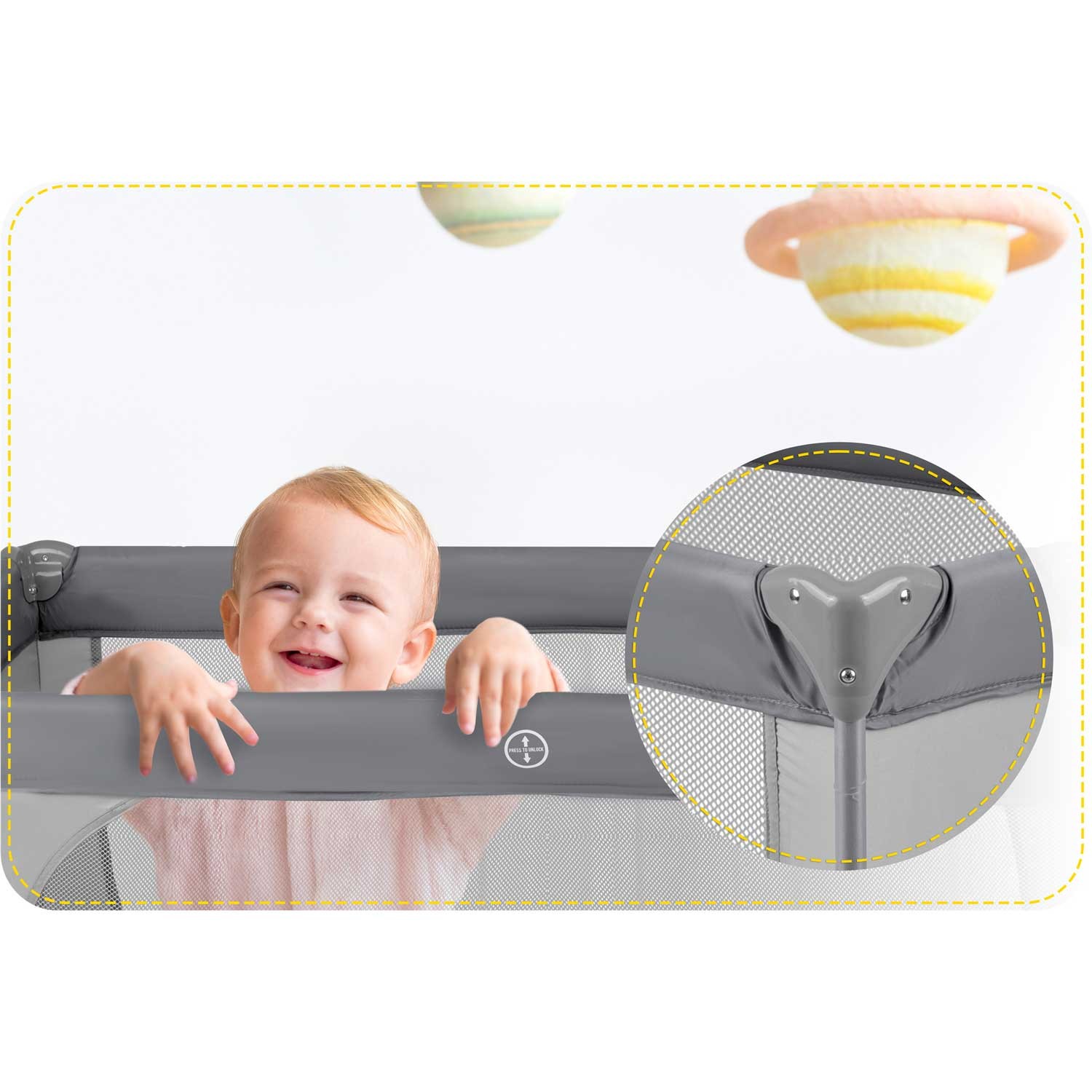 Reisivoodi 125 x 65 x 78 cm RK-240 hall - Image 6