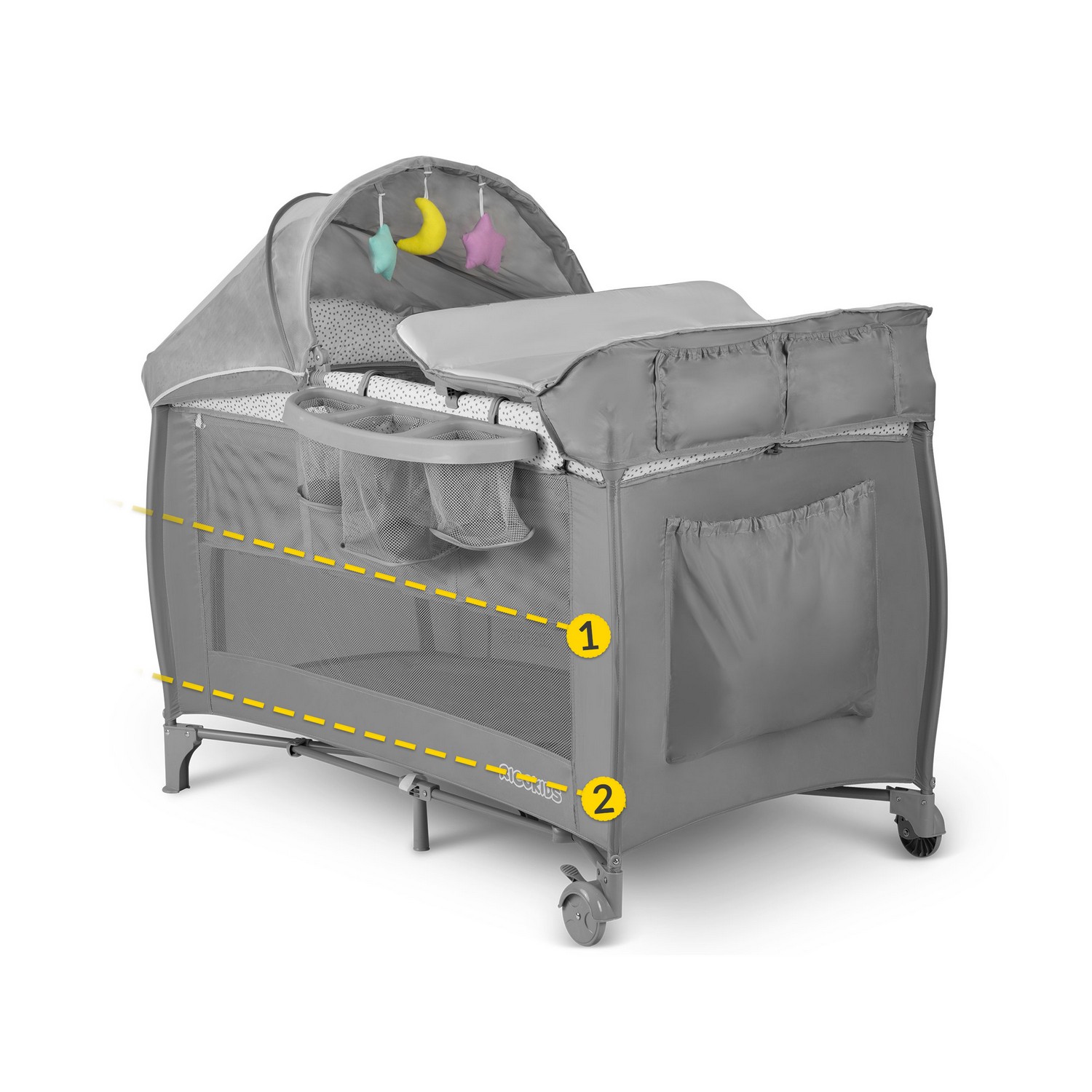 Reisivoodi 125x65x78cm RK-242 hall - Image 13