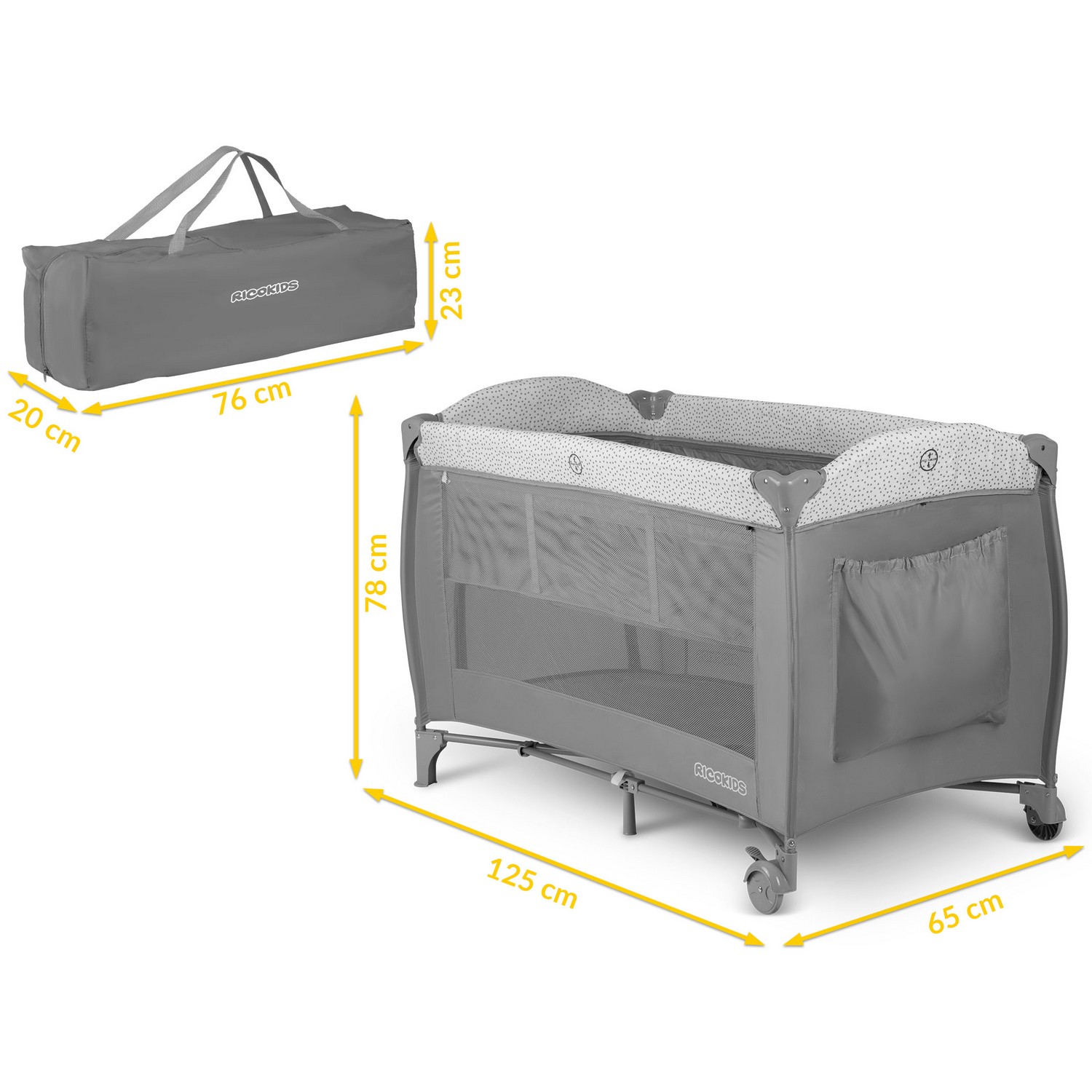 Reisivoodi 125x65x78cm RK-242 hall - Image 15