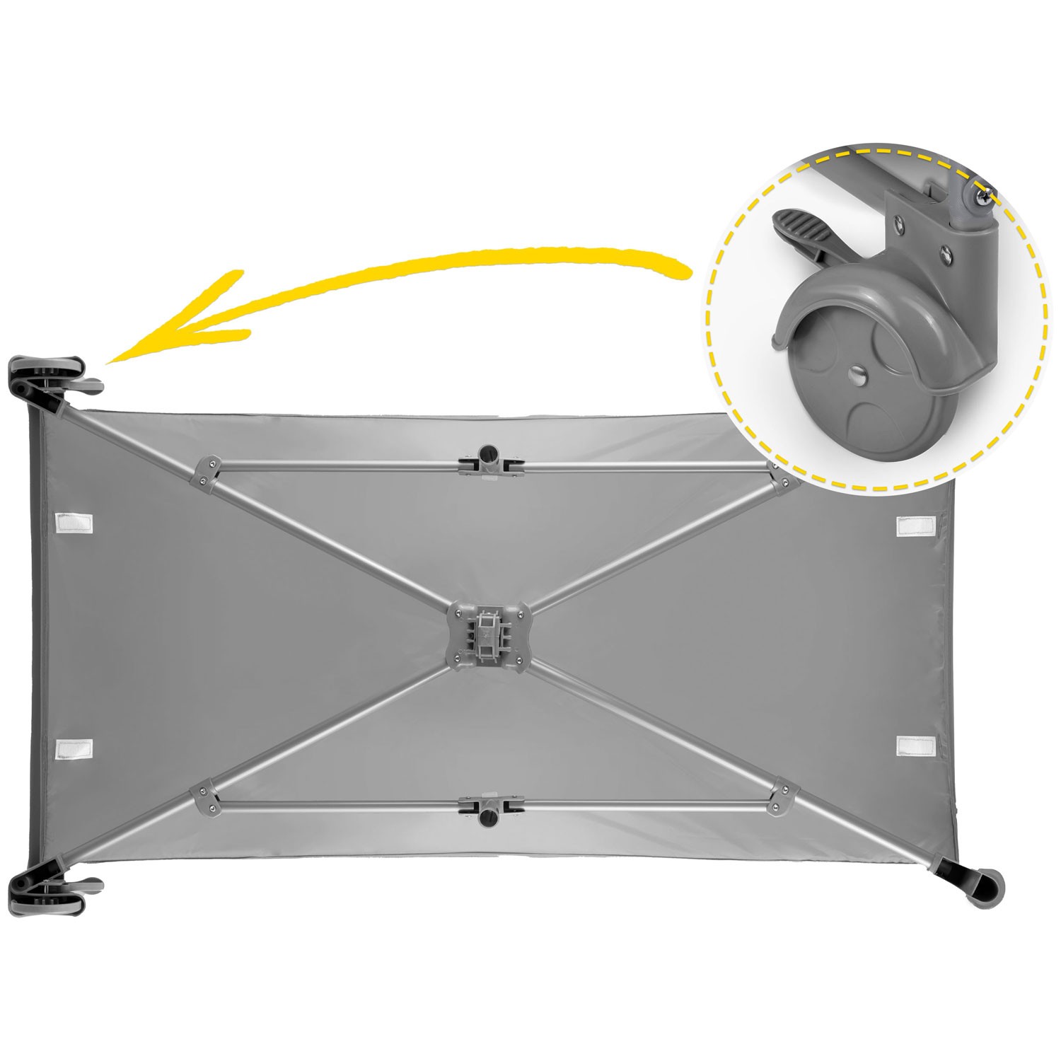Reisivoodi 125x65x78cm RK-241 hall - Image 10