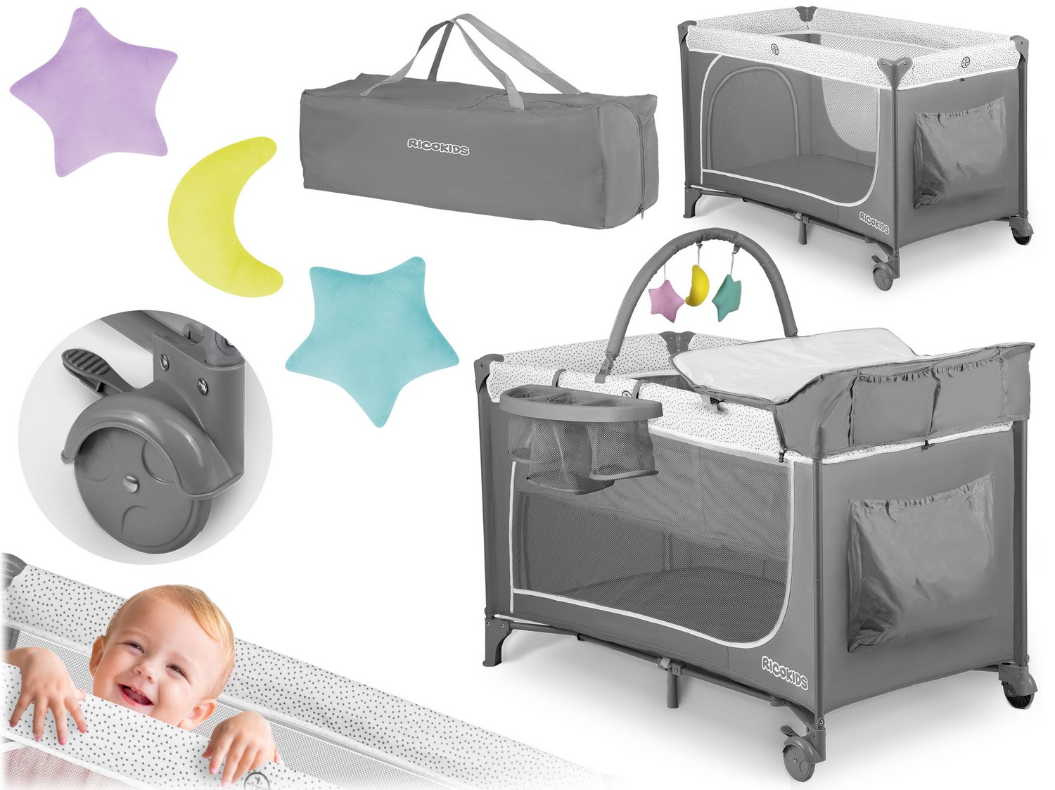 Reisivoodi 125x65x78cm RK-241 hall - Image 11