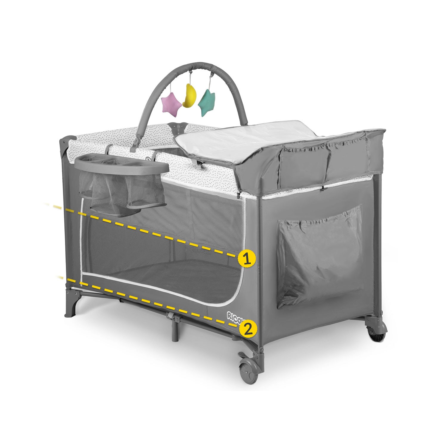 Reisivoodi 125x65x78cm RK-241 hall - Image 14