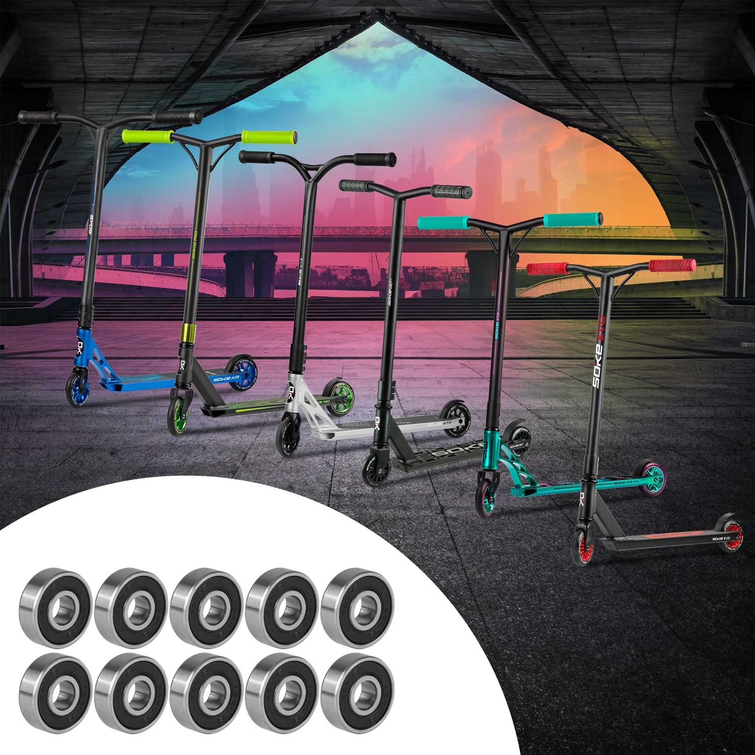 ABEC-9 laagrid tõukeratastele 10 tk - Image 4