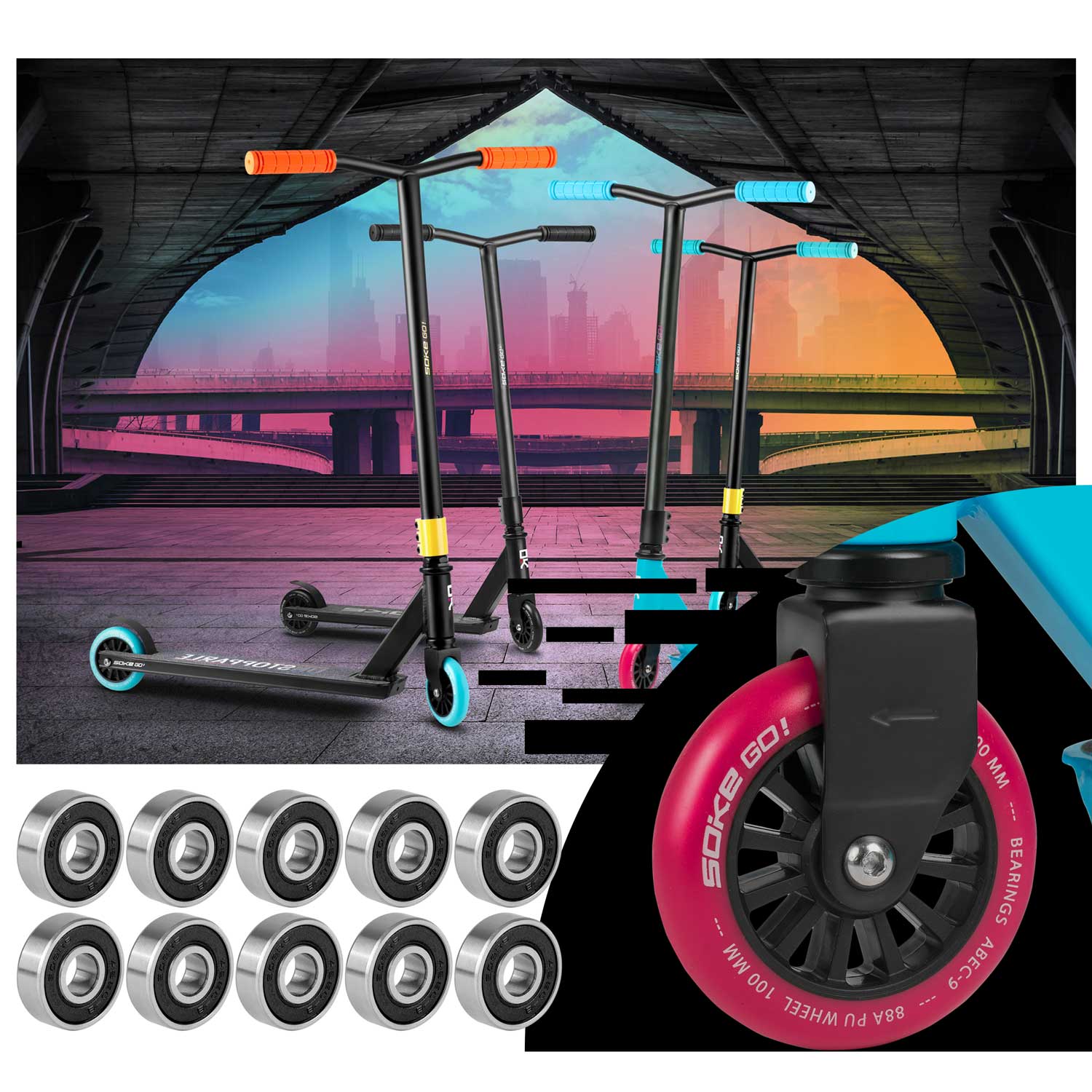 ABEC-9 laagrid tõukeratastele 10 tk - Image 5