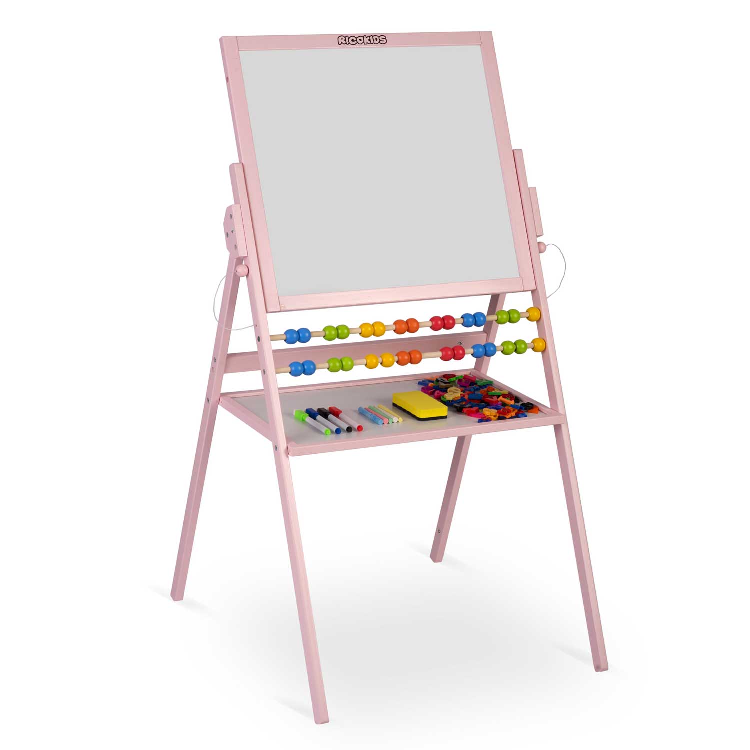 Ricokidsi pöörlev magnetiline kriiditahvli - roosa - Image 2