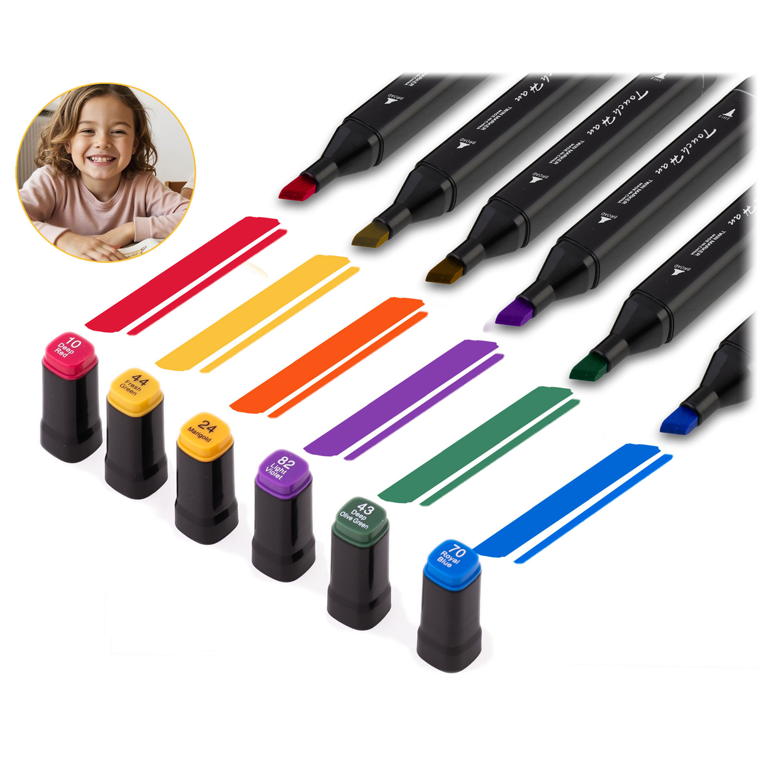 Nukido NK-912 alkoholimarkerid, 80 tk pakis - Image 5