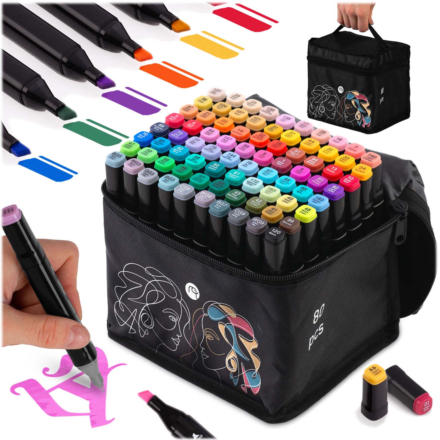 Nukido NK-912 alkoholimarkerid, 80 tk pakis - Image 10