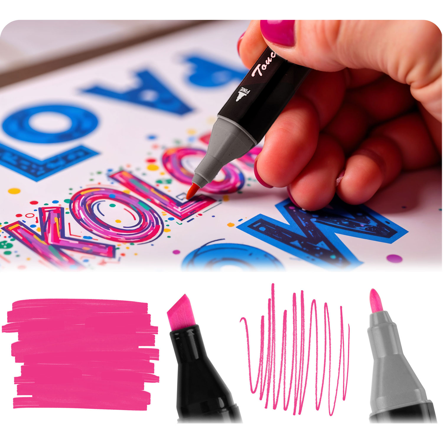 Nukido NK-912 alkoholimarkerid, 80 tk pakis - Image 9