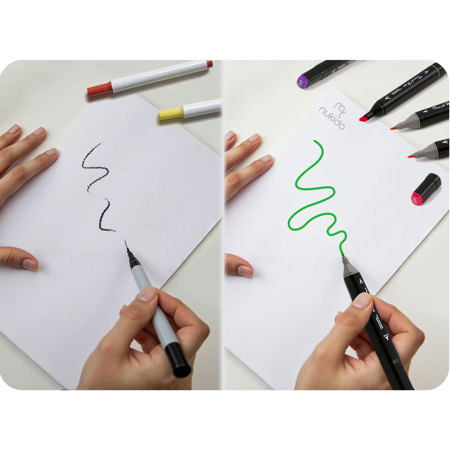 Nukido NK-912 alkoholimarkerid, 80 tk pakis - Image 11