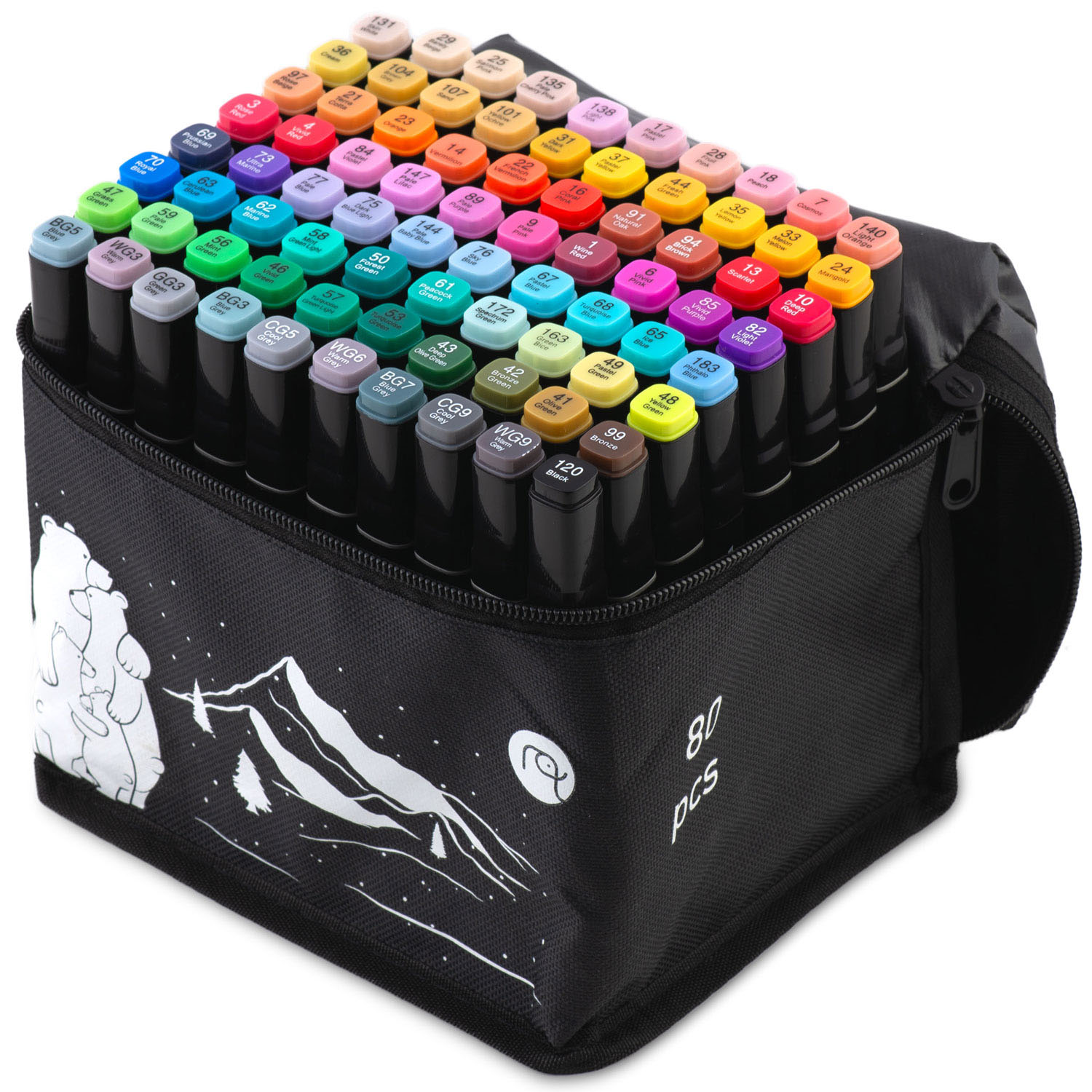 Nukido NK-912 alkoholimarkerid, 80 tk pakis - Image 3