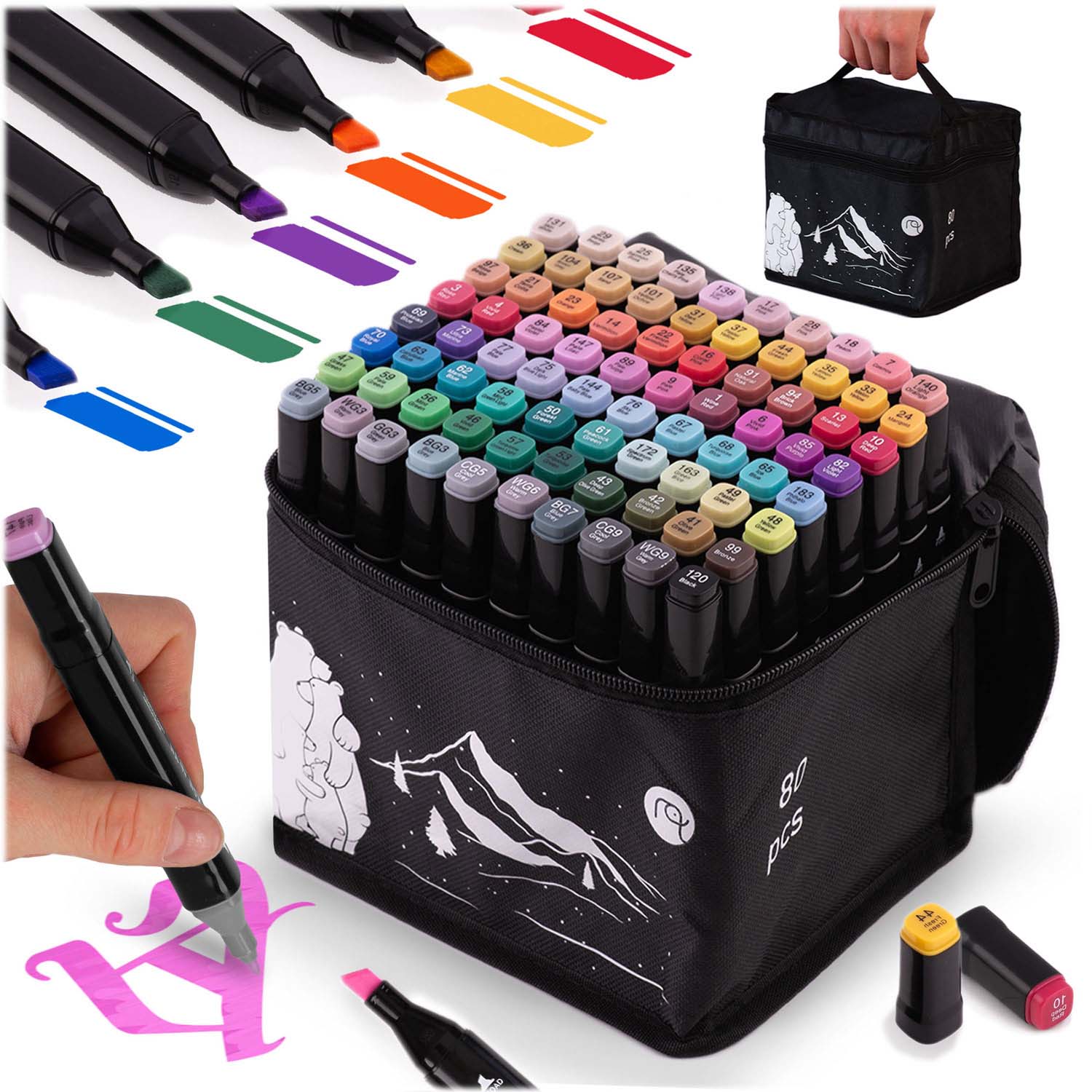 Nukido NK-912 alkoholimarkerid, 80 tk pakis - Image 10