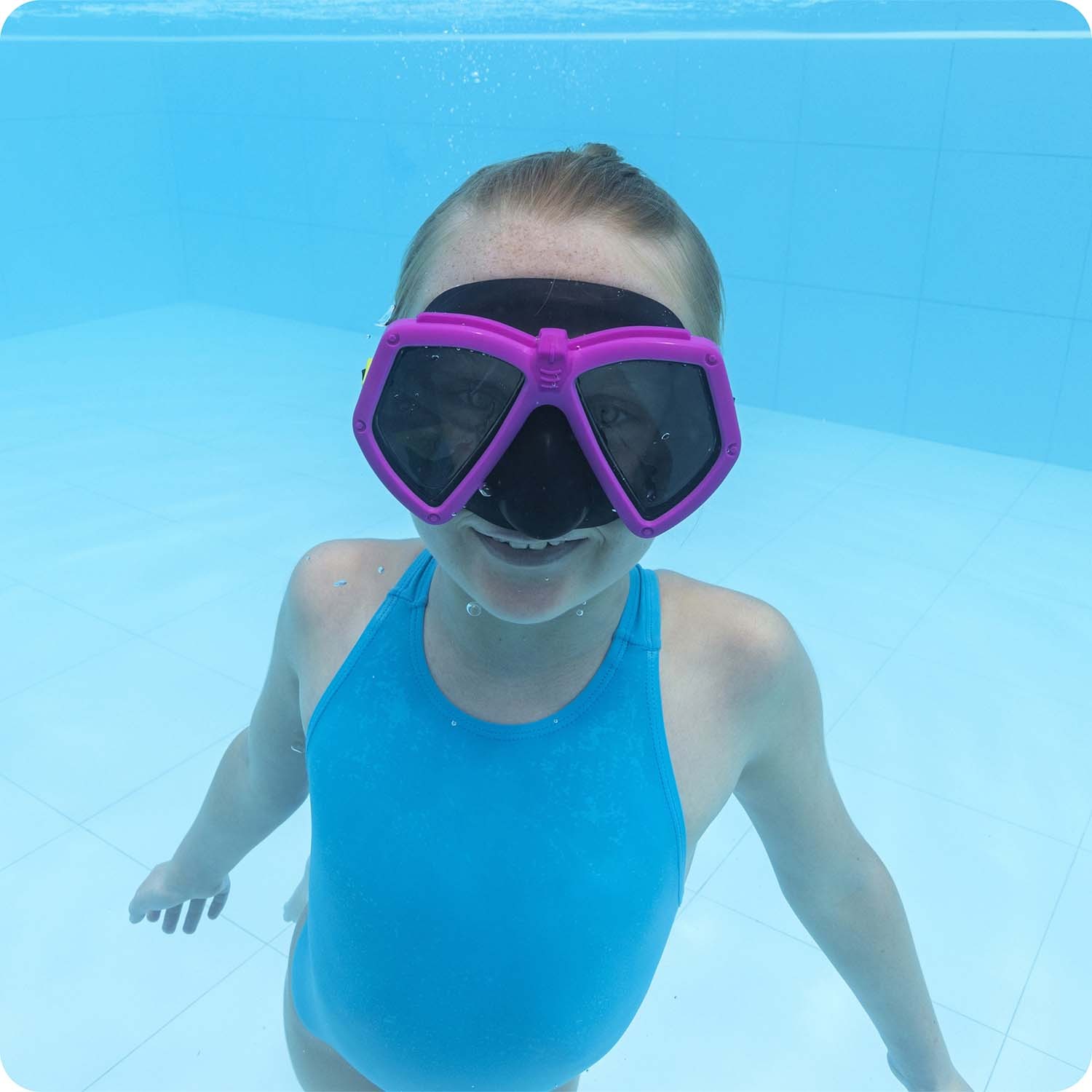 Bestway 22040 roosa ujumismask - Image 6