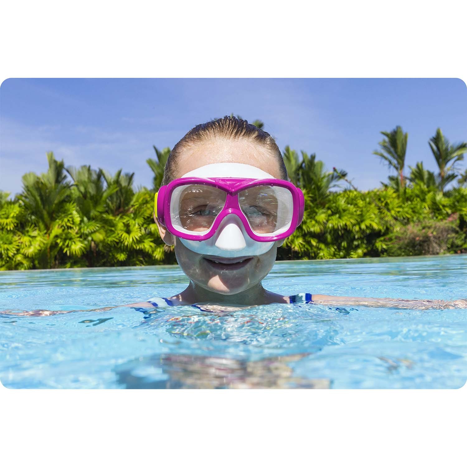 Bestway 22039 roosa ja türkiissinine ujumismask - Image 4