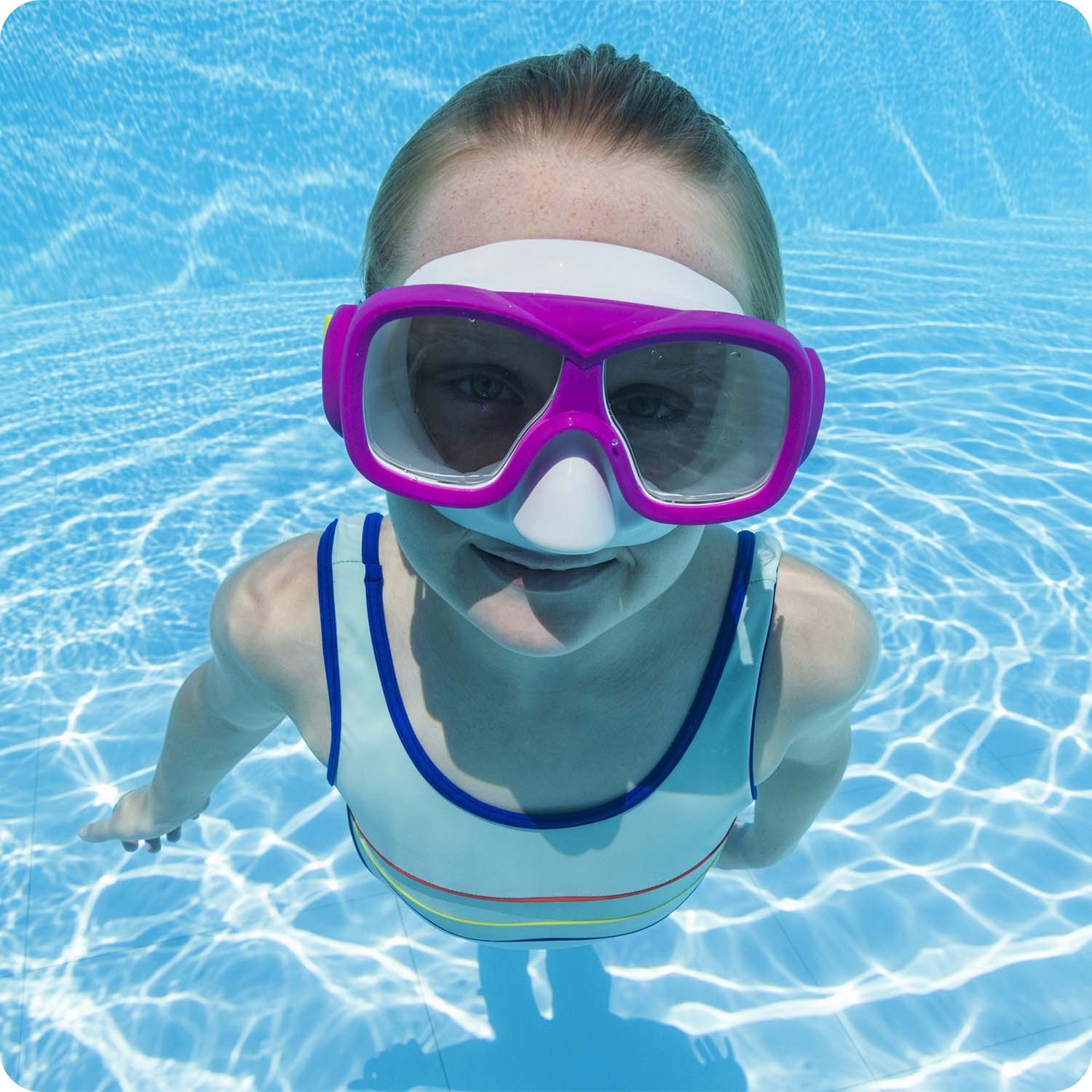 Bestway 22039 roosa ja türkiissinine ujumismask - Image 7