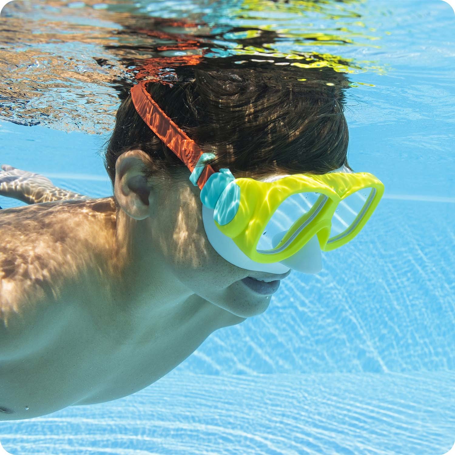 Bestway 22039 kollane ja punane ujumismask - Image 2