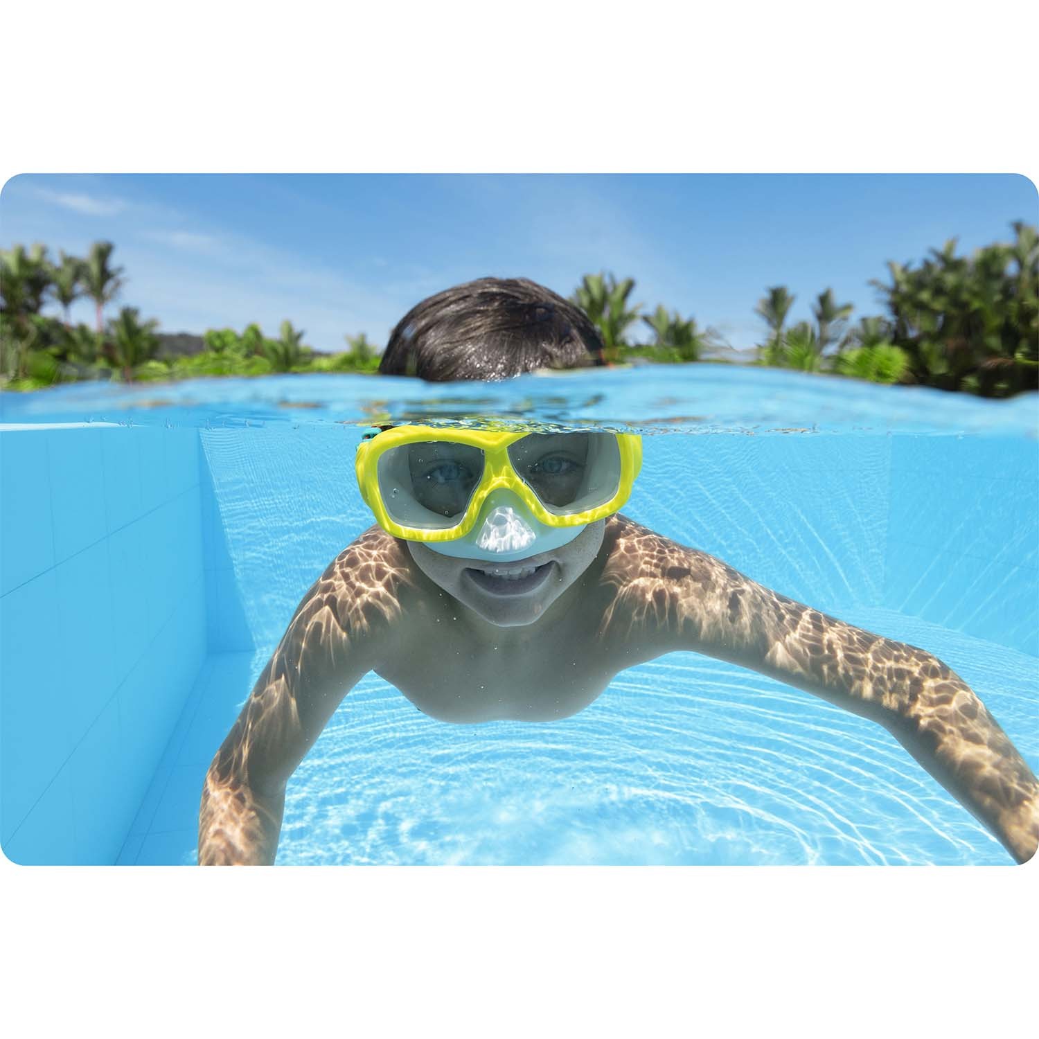 Bestway 22039 kollane ja punane ujumismask - Image 4