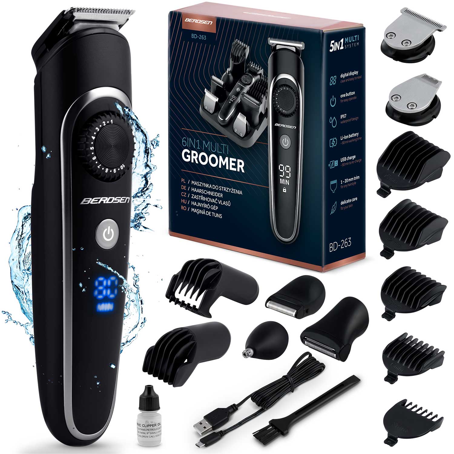 Berdsen BD-263 juukselõikur must