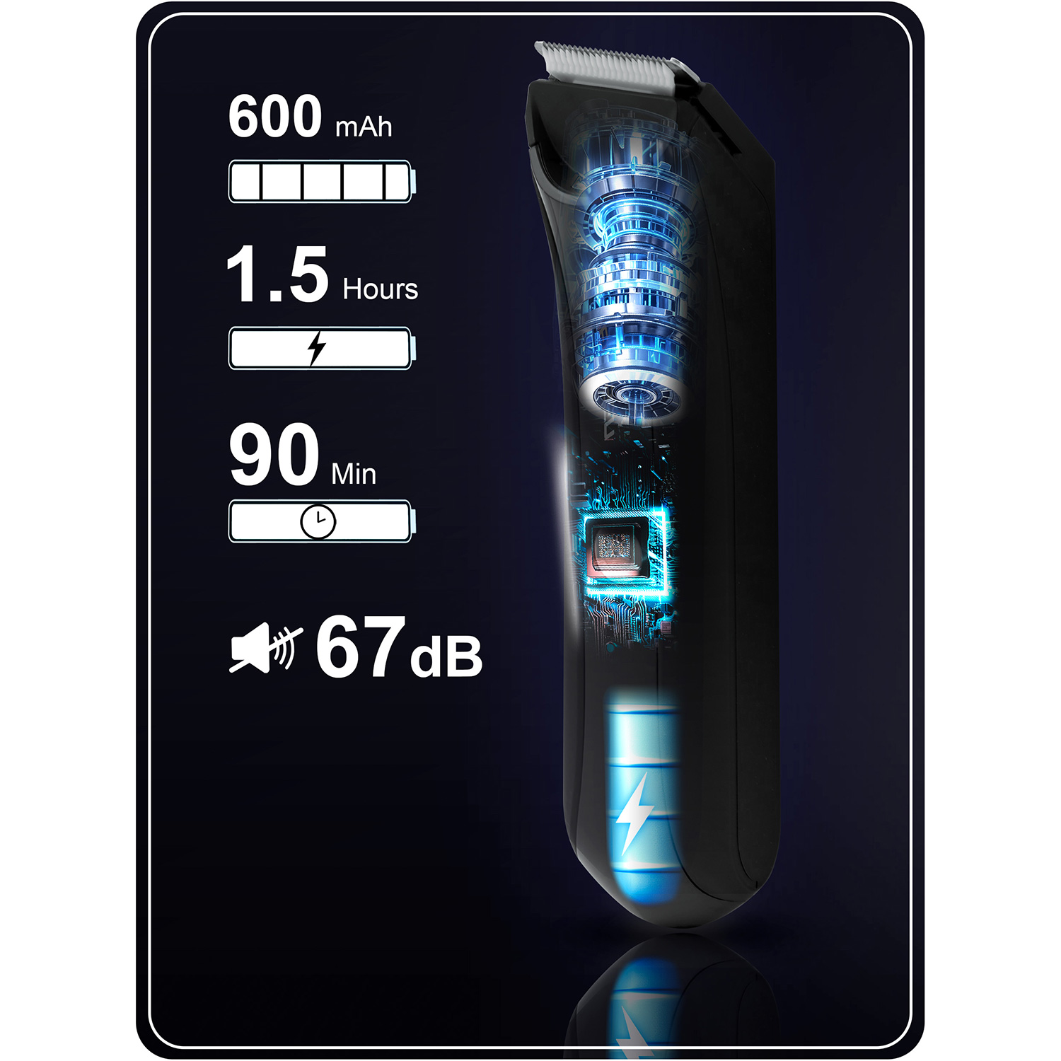 Berdsen BD-267 juukselõikur must - Image 6