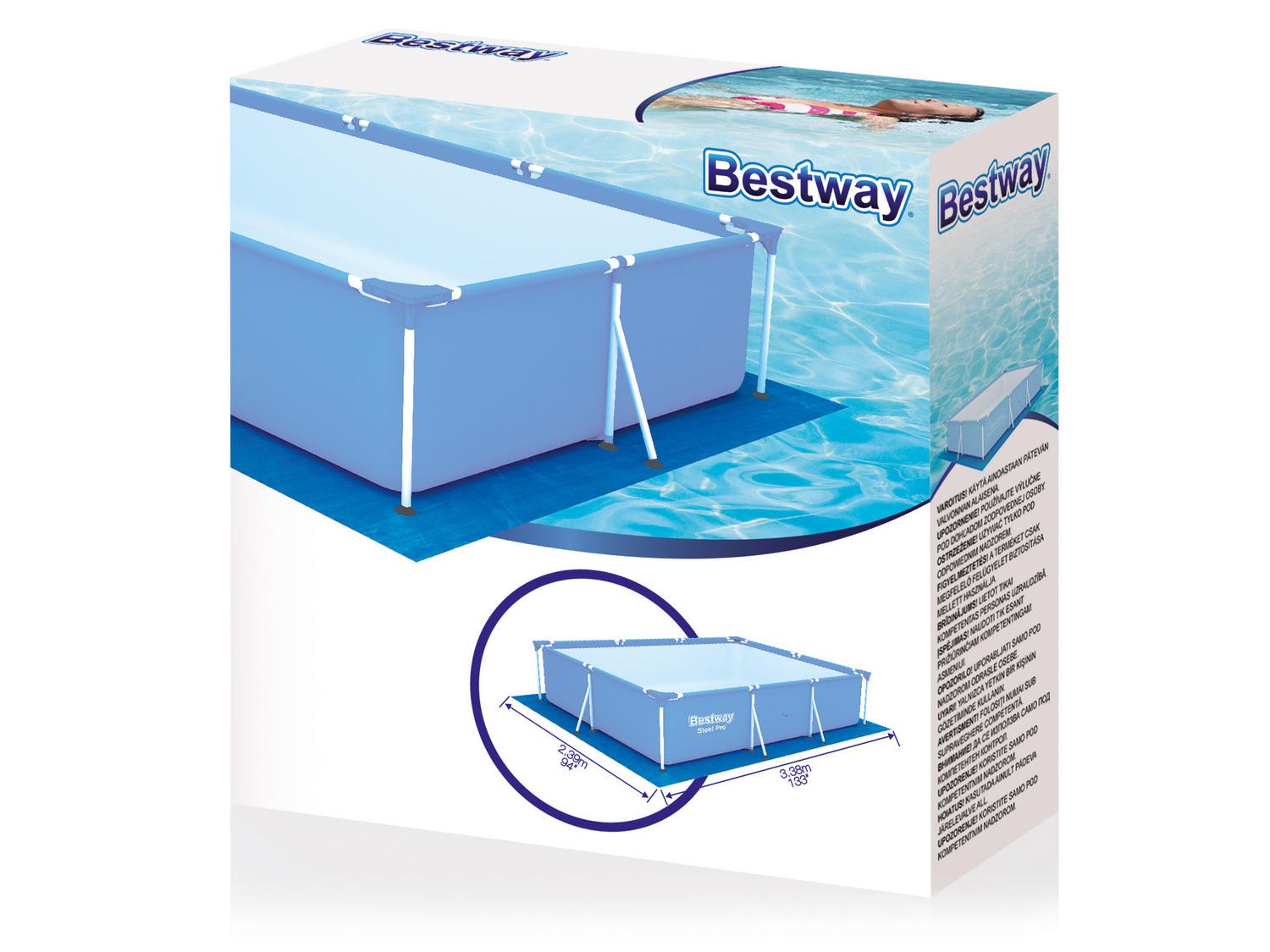 Matt 338 x 239 cm Bestway 58101 ristkülikukujulisele basseinile - Image 2