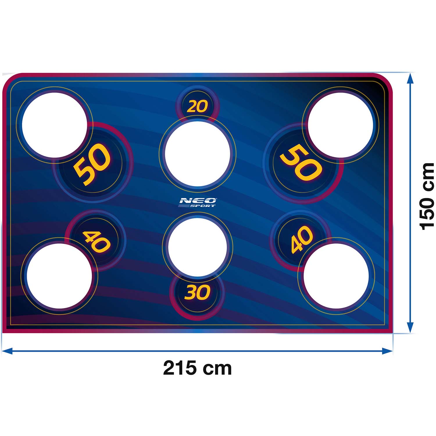 Neo-Sport väravate täpsusmatt 215 x 150 cm - Image 4