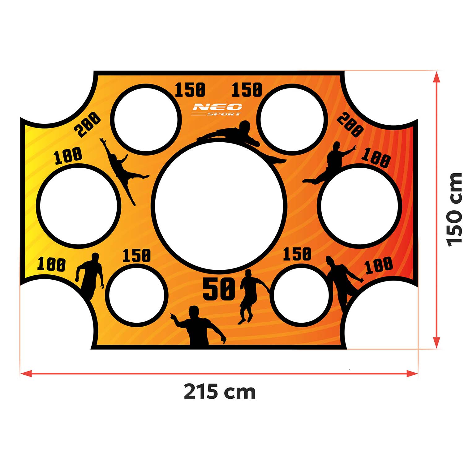 Neo-Sport väravate täpsusmatt 215 x 150 cm - Image 3