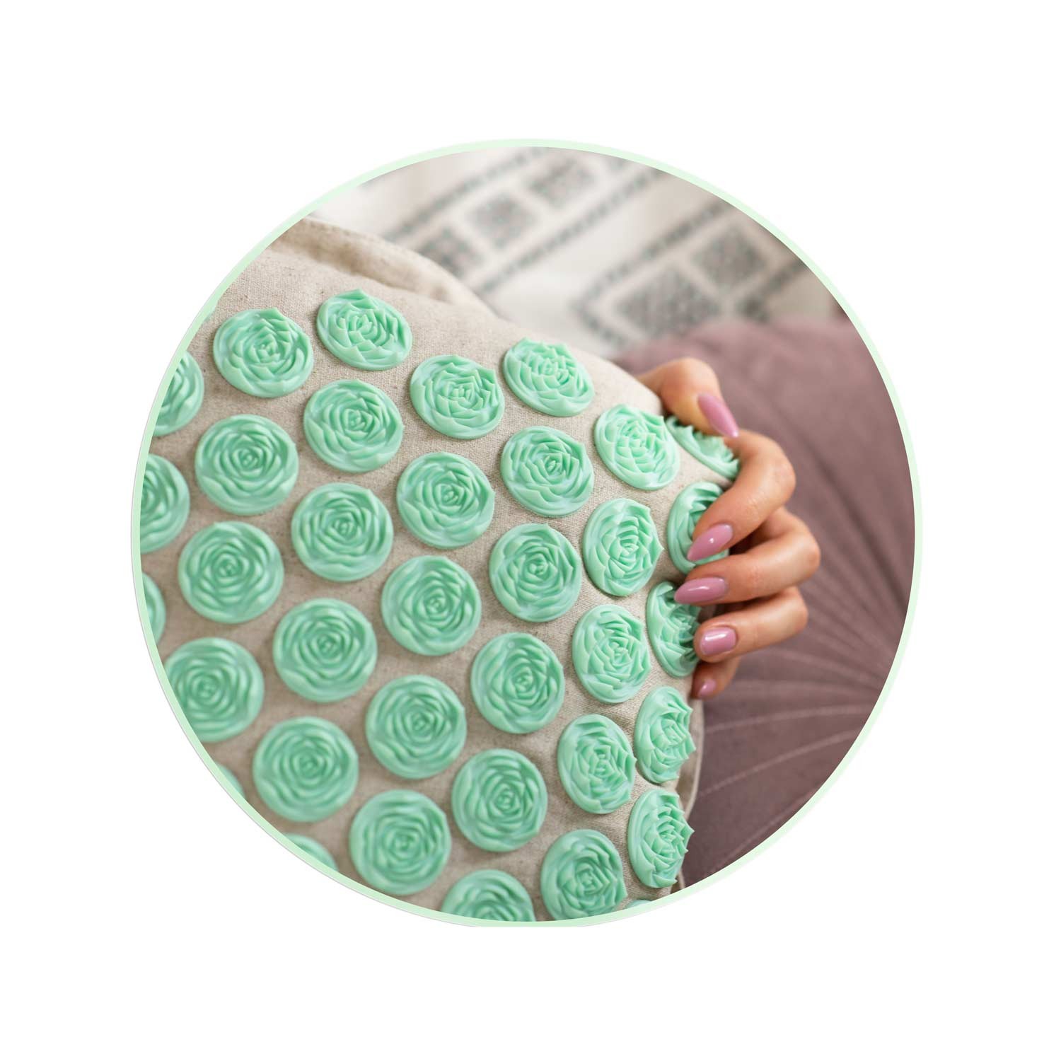 Neo-Sport 190201 nõelravimatt naeltega, hall ja piparmündiroheline - Image 7