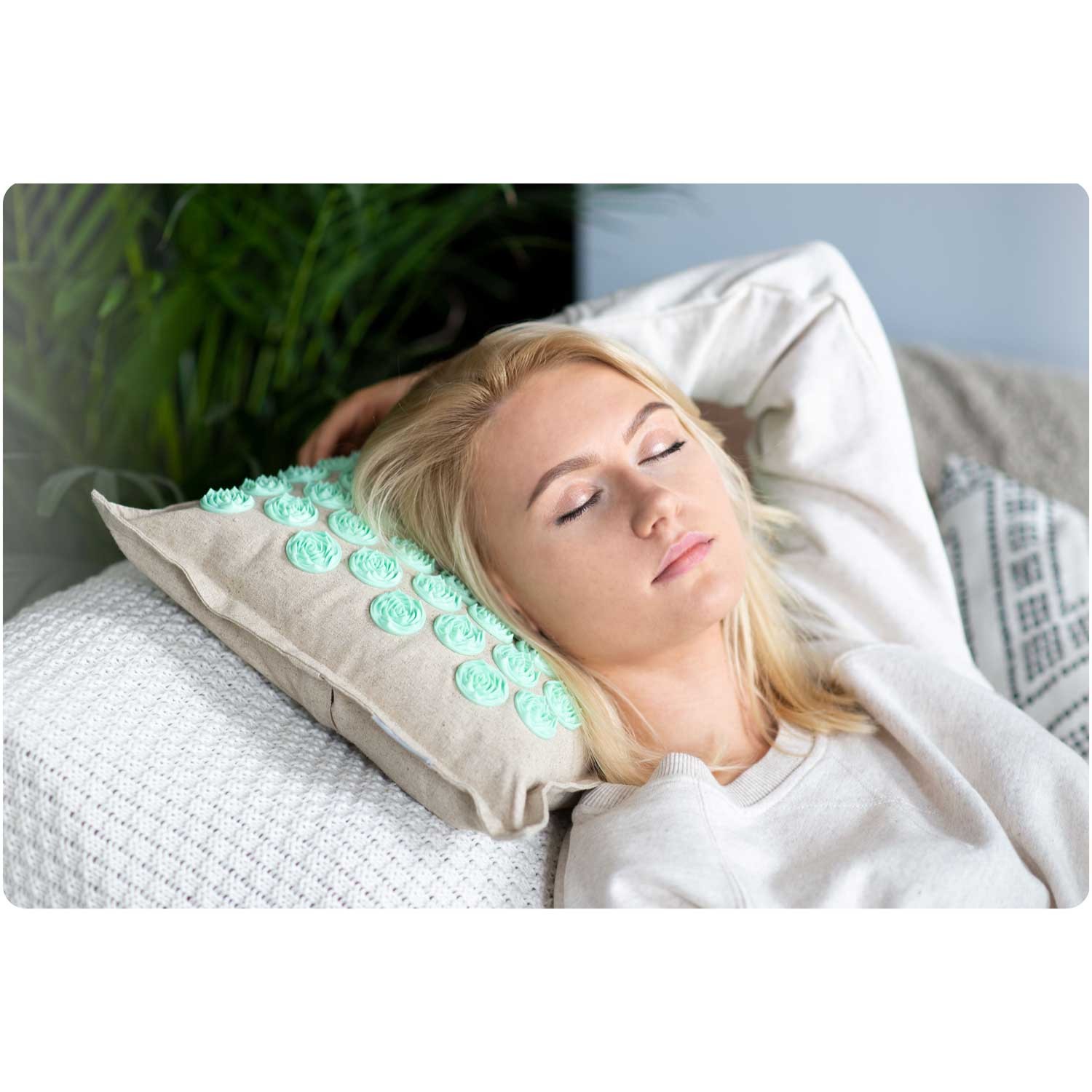 Neo-Sport 190201 nõelravimatt naeltega, hall ja piparmündiroheline - Image 4