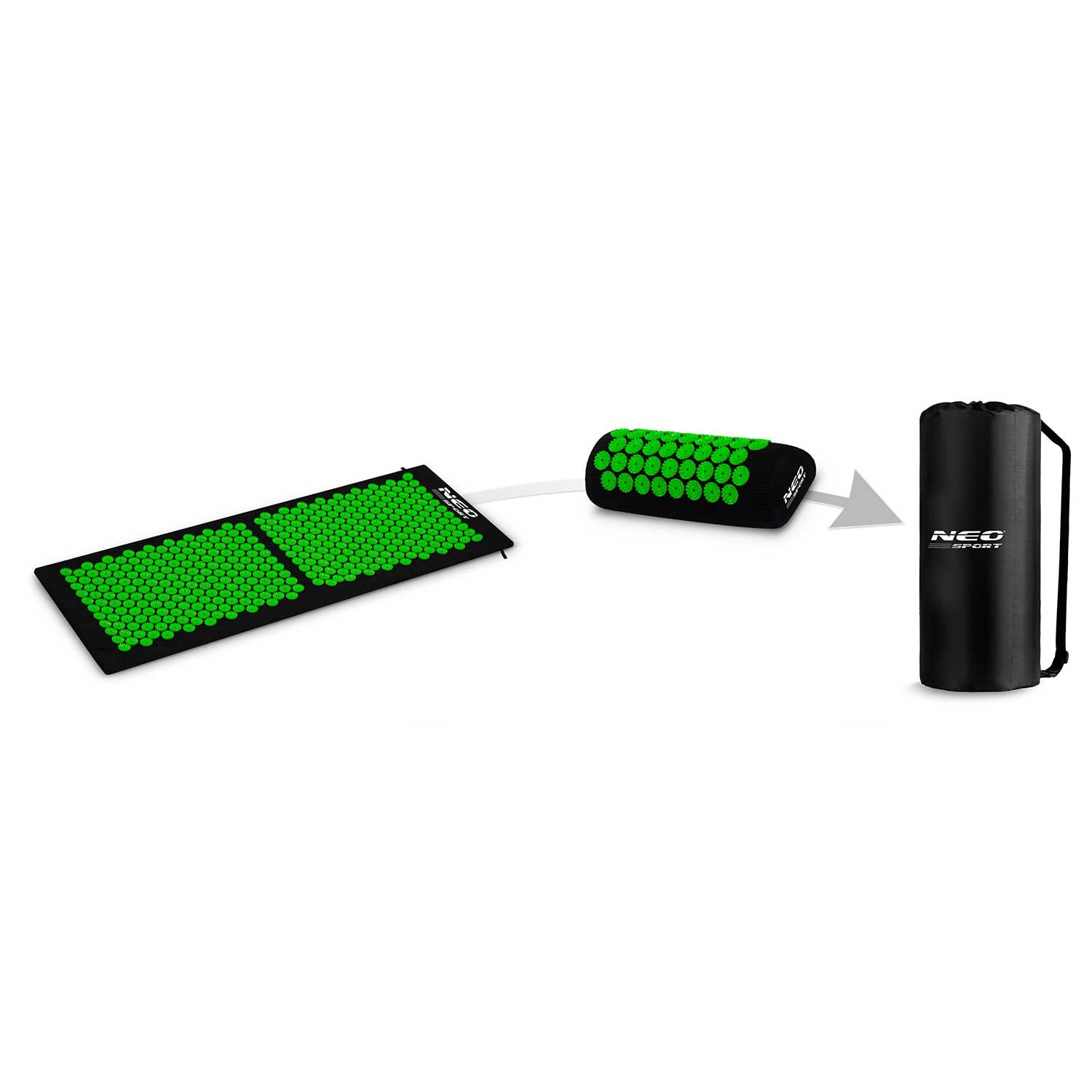 Neo-Sport NS-901 nõelravimatt naeltega, must ja roheline - Image 8