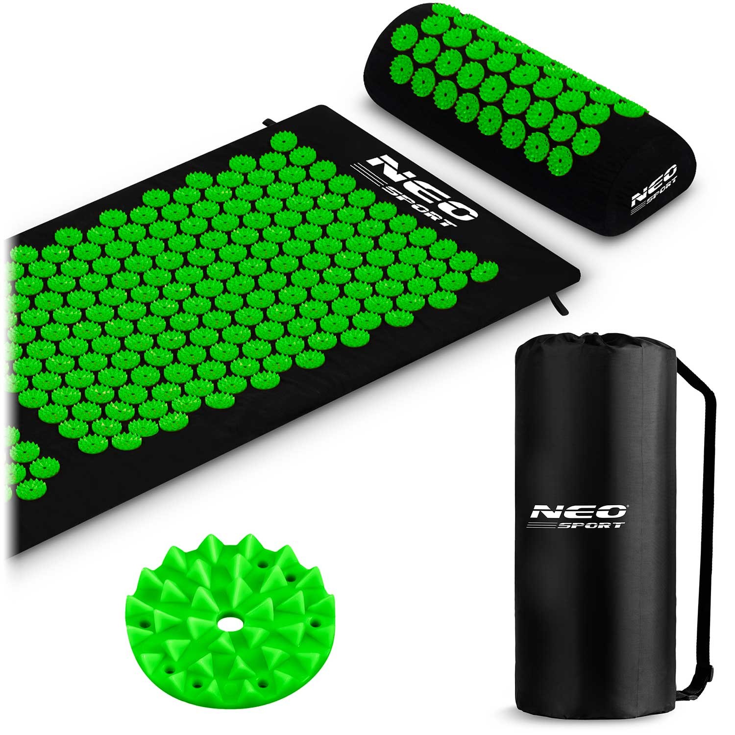 Neo-Sport NS-901 nõelravimatt naeltega, must ja roheline - Image 11