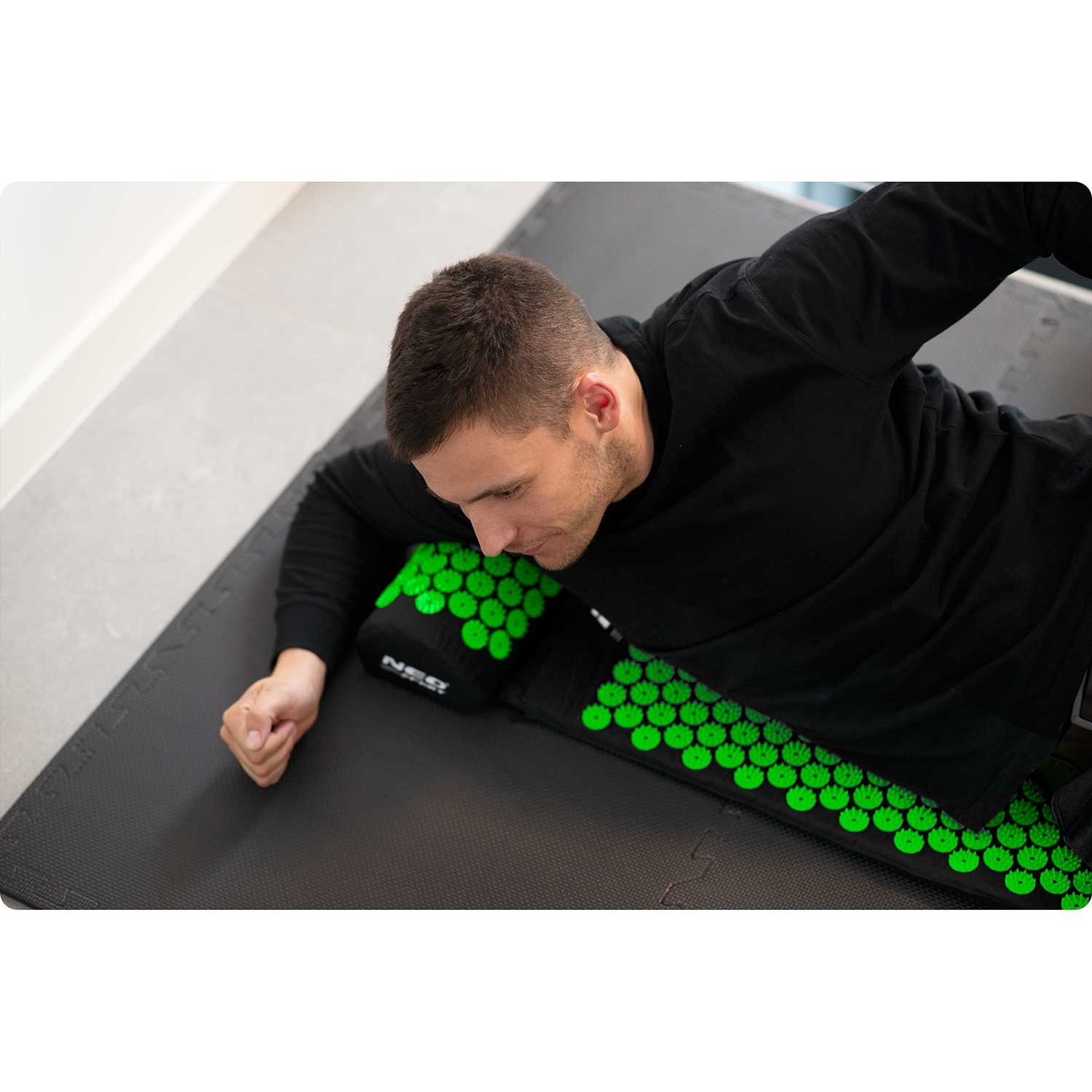Neo-Sport NS-901 nõelravimatt naeltega, must ja roheline - Image 5