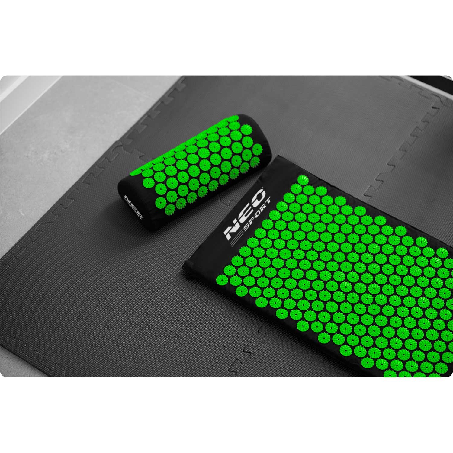 Neo-Sport NS-901 nõelravimatt naeltega, must ja roheline - Image 7