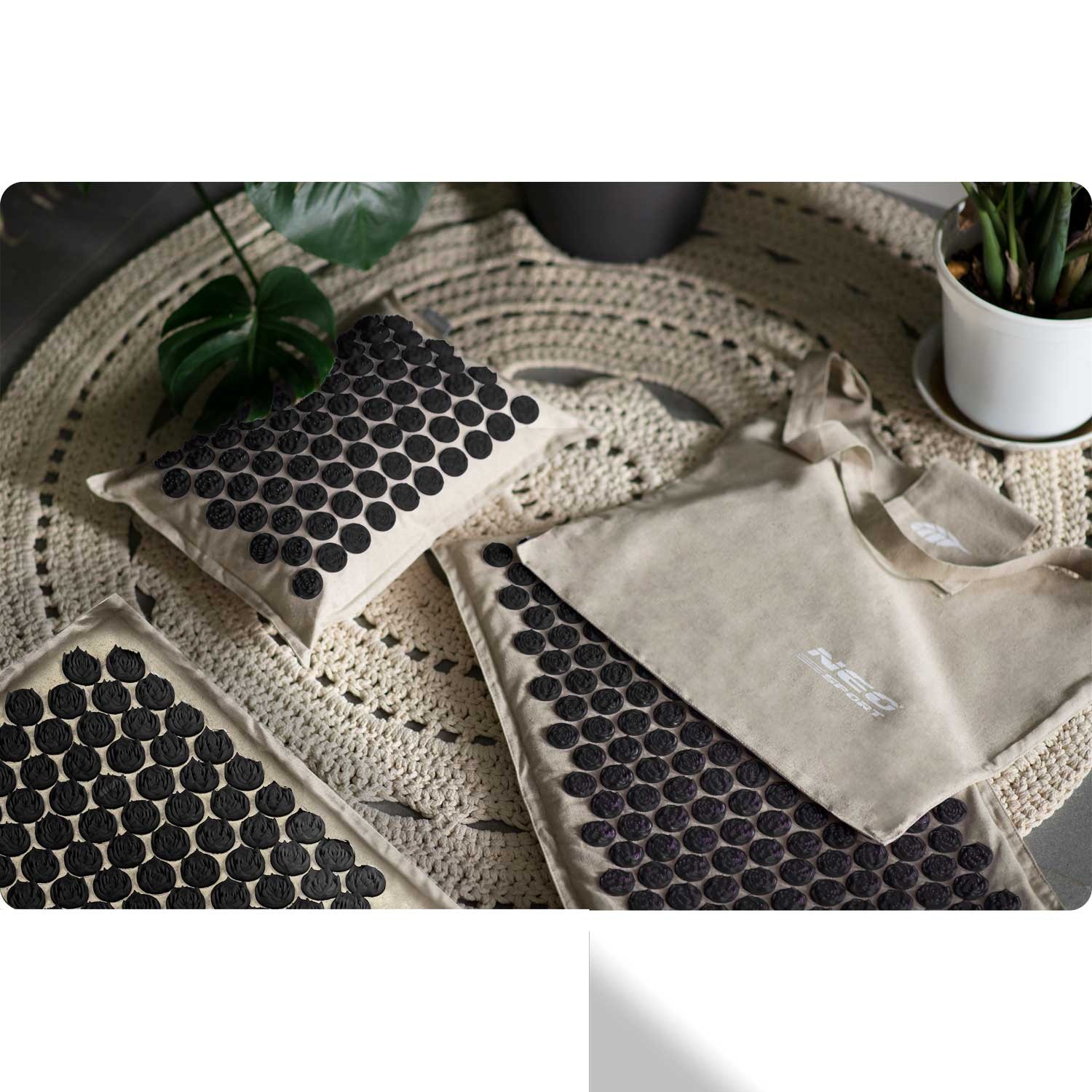 Neo-Sport NS-902 ogadega nõelravimatt, hall ja must - Image 2