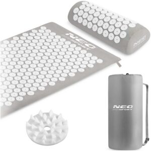 Neo-Sport NS-900 nõelravimatt naeltega, hall ja valge