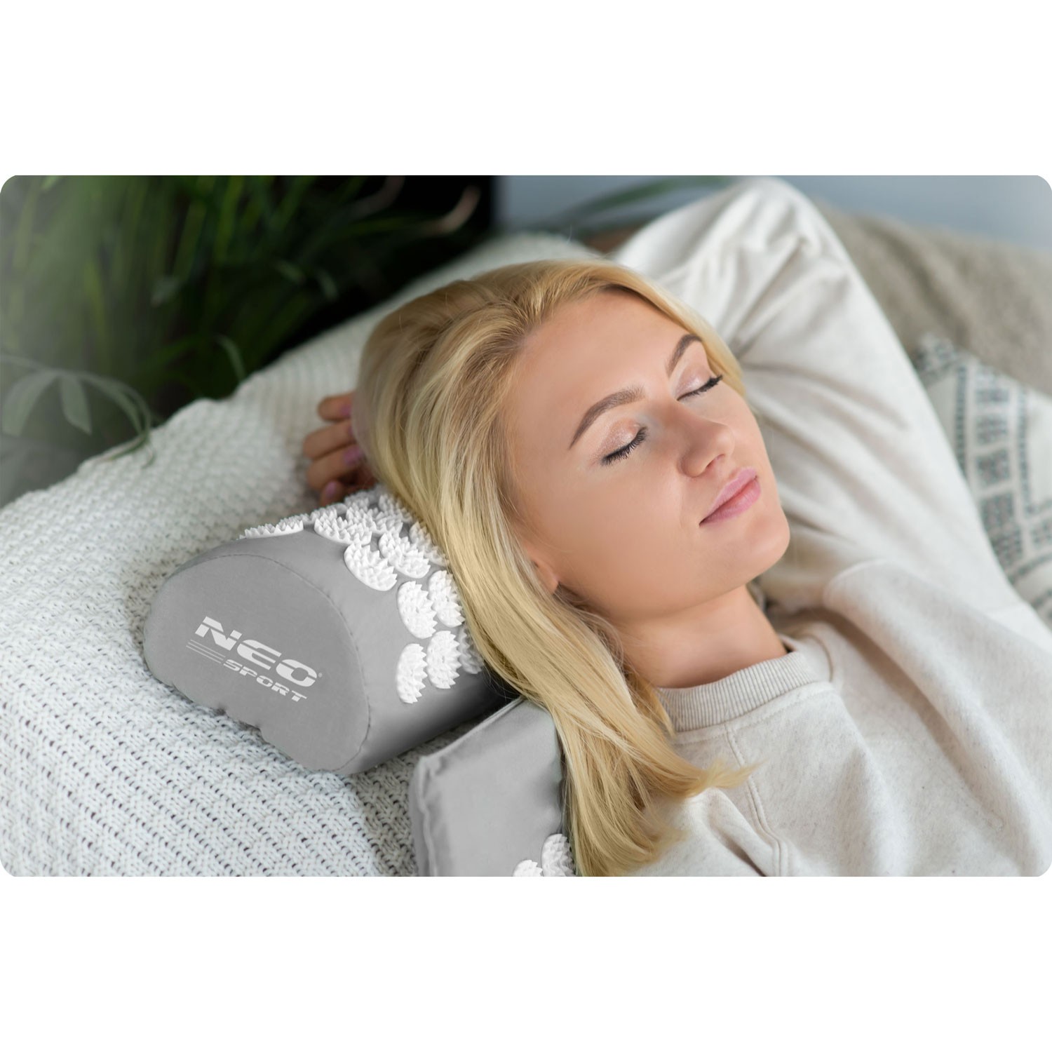 Neo-Sport NS-900 nõelravimatt naeltega, hall ja valge - Image 8