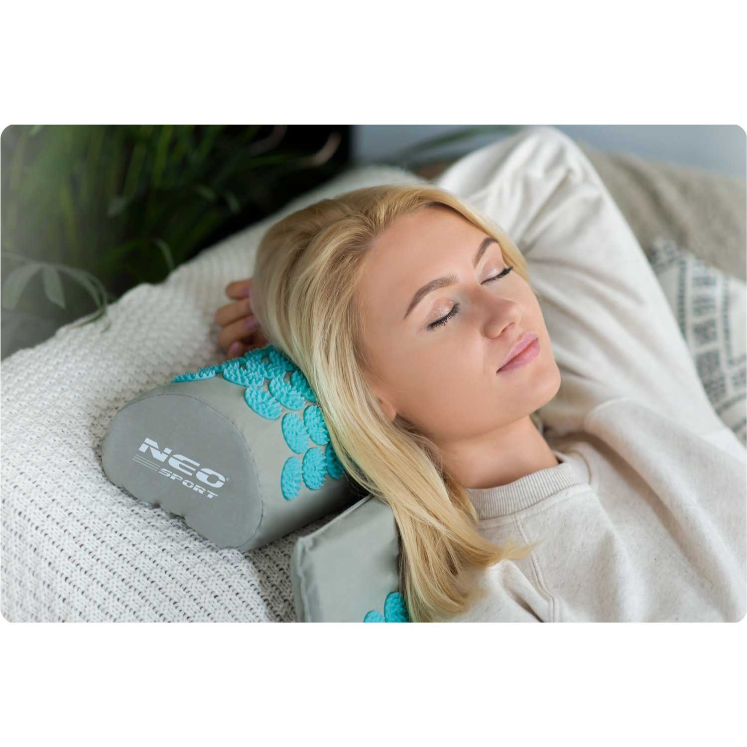 Neo-Sport NS-900 ogadega nõelravimatt, hall ja türkiissinine - Image 8