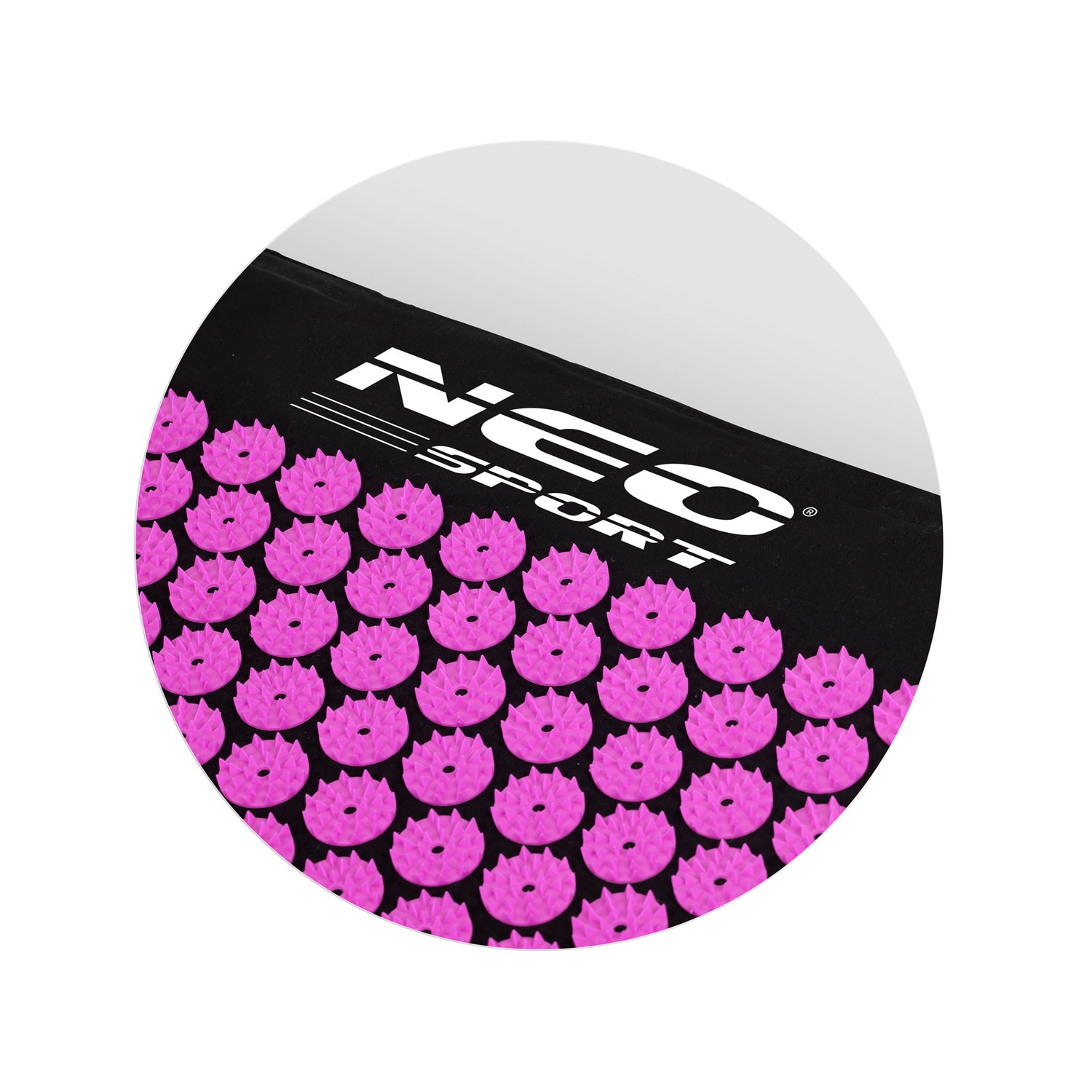Neo-Sport NS-900 akupressuurmatt naeltega, must ja lilla - Image 3
