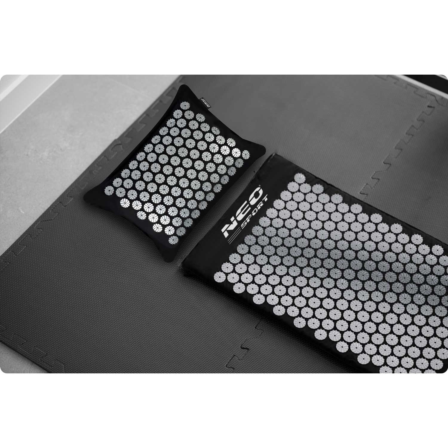 Neo-Sport NS-903 nõelravimatt naeltega, must ja hõbedane - Image 2