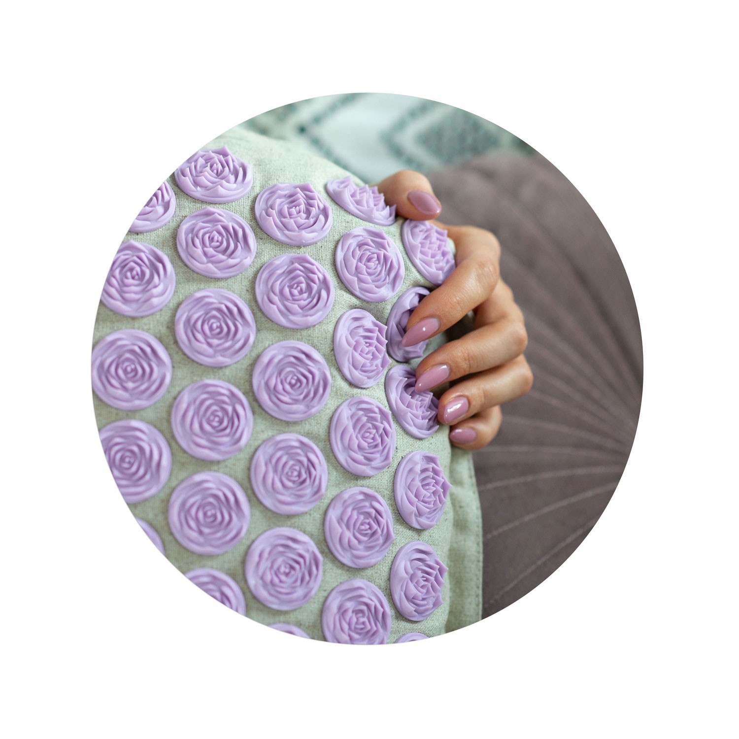 Neo-Sport NS902 ogadega nõelravimatt - hall-lavendel - Image 3