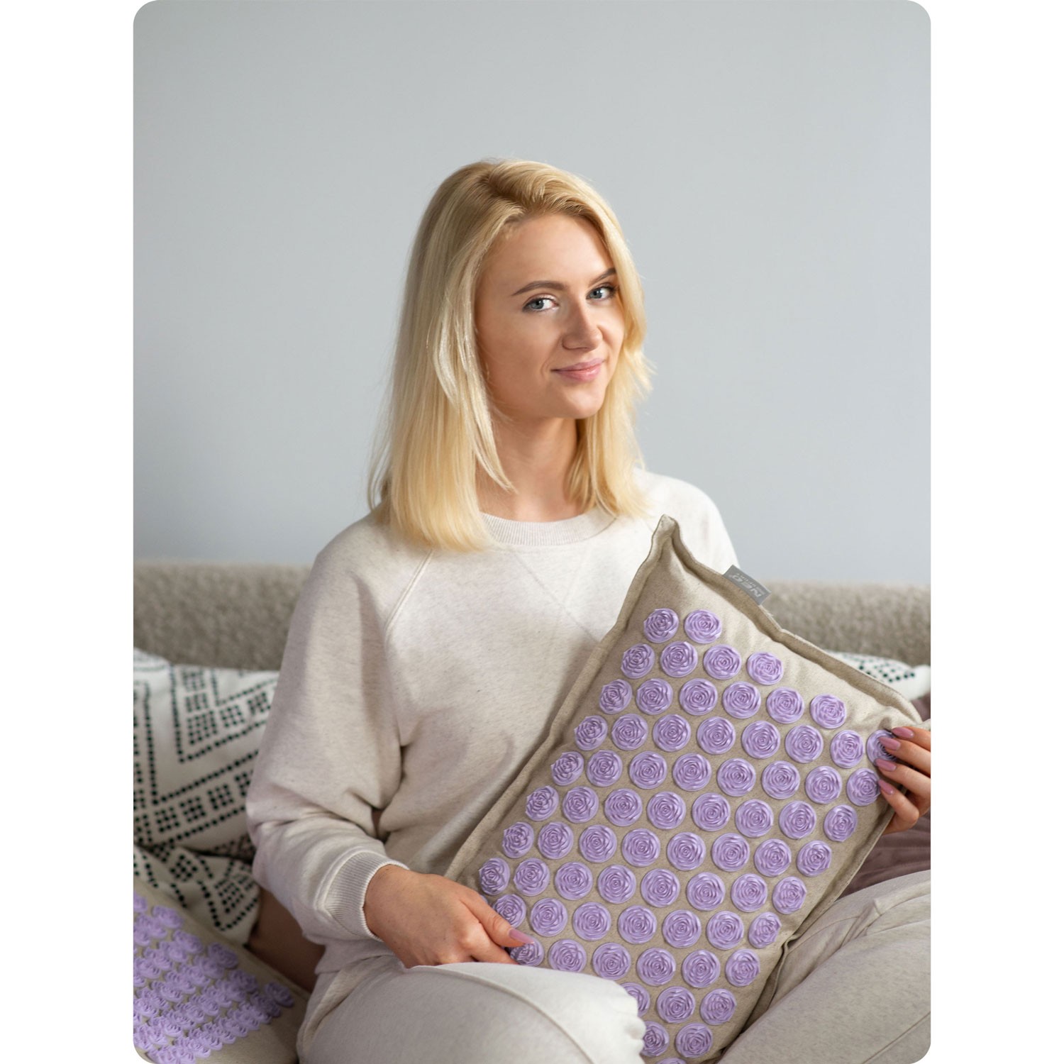 Neo-Sport NS902 ogadega nõelravimatt - hall-lavendel - Image 8