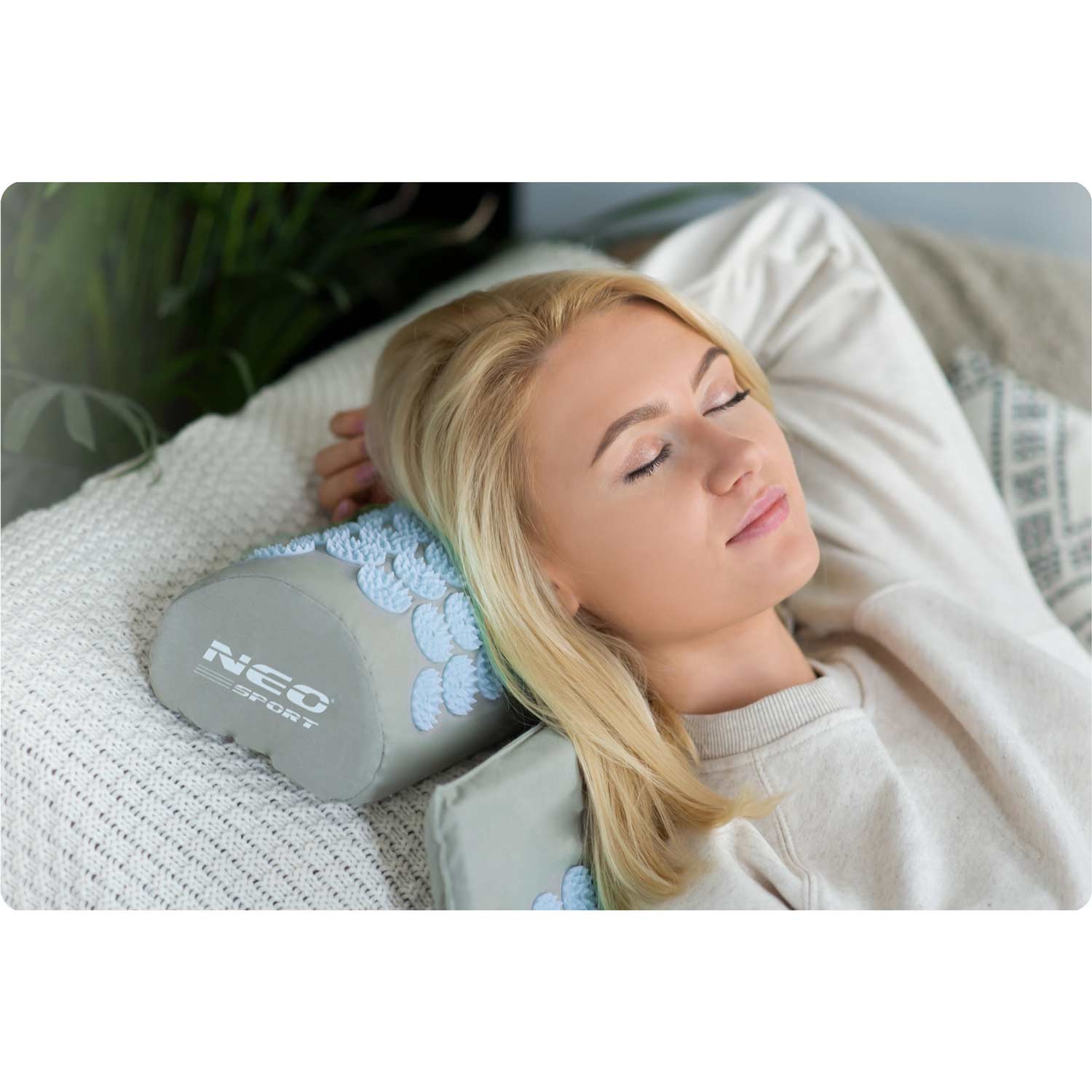 Neo-Sport NS-901 nõelravimatt naeltega, hall ja sinine - Image 6