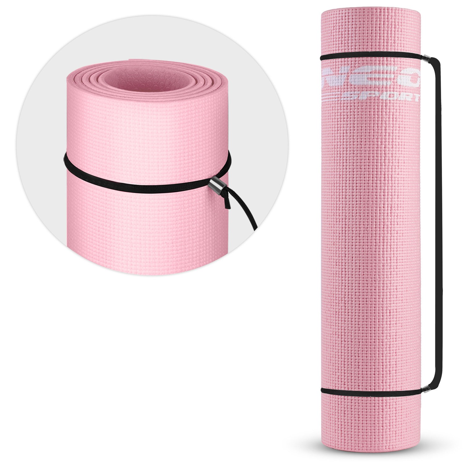 Võimlemismatt 173 x 61 cm Neo-Sport - 192101 roosa - Image 11